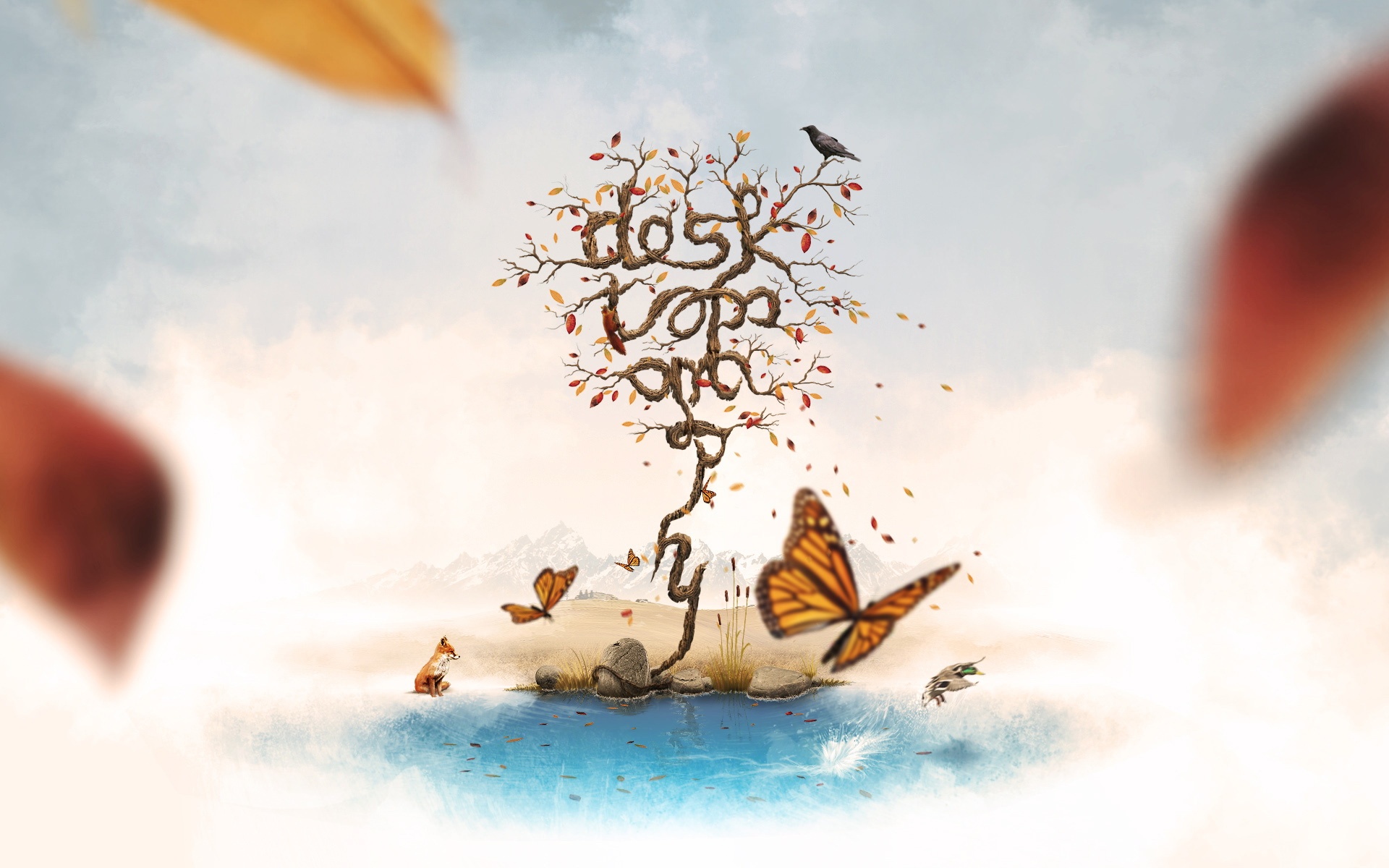 Desktopography,设计,炫彩,儿童桌面专用