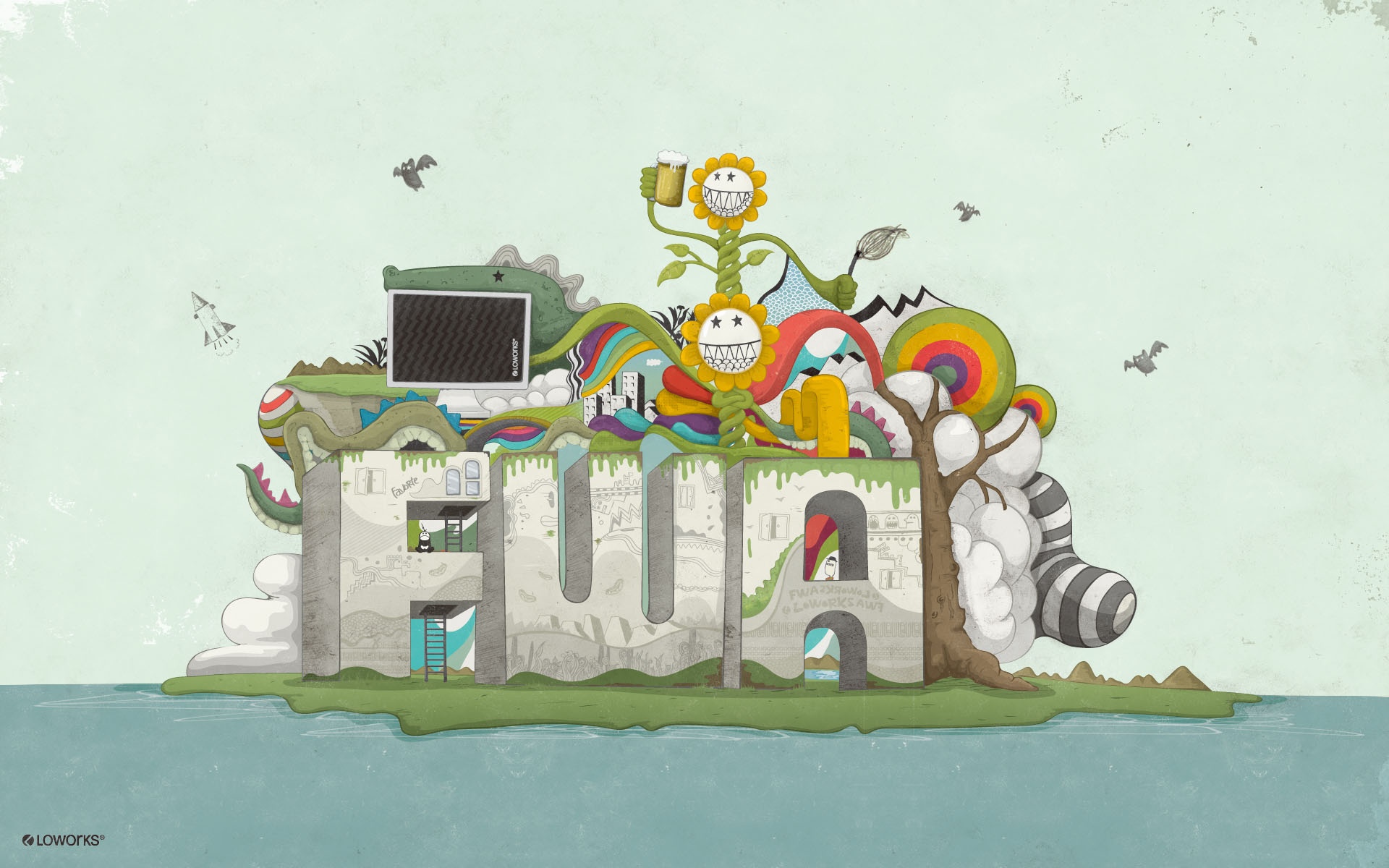 炫彩,手绘,儿童桌面专用