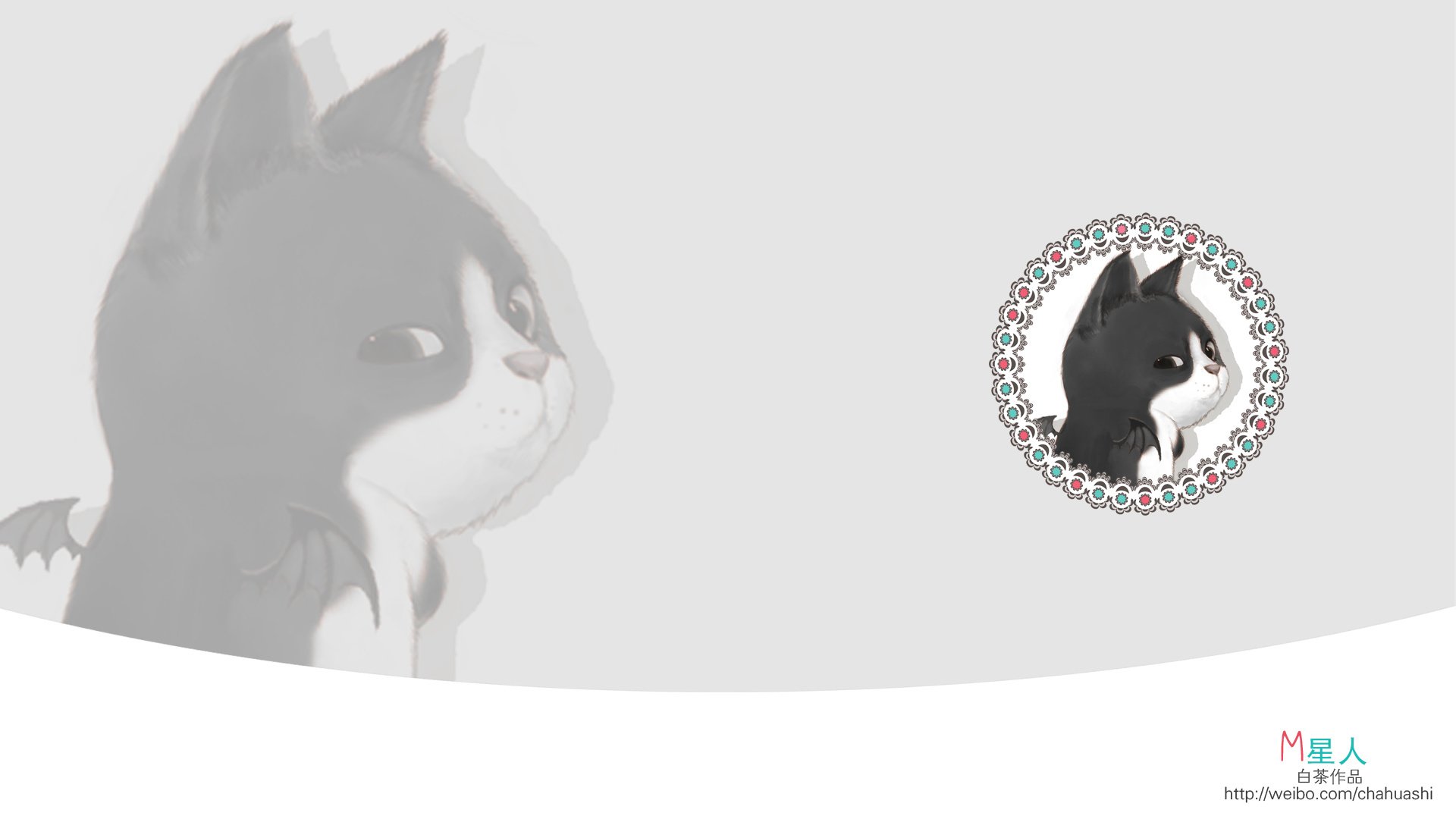 动漫,卡通,插画,白茶作品,M星人,儿童桌面专用