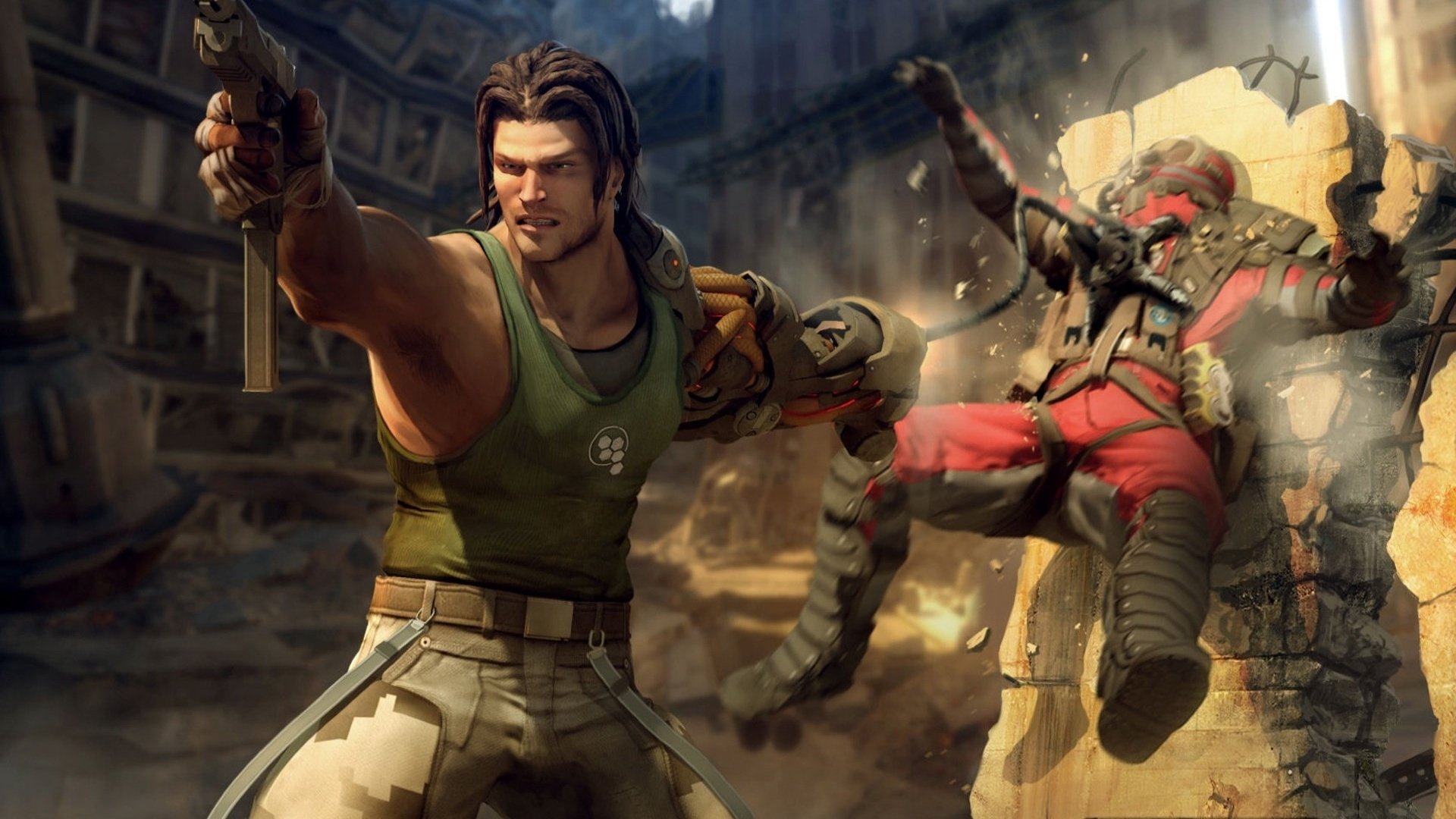 游戏,场景,插画,生化尖兵