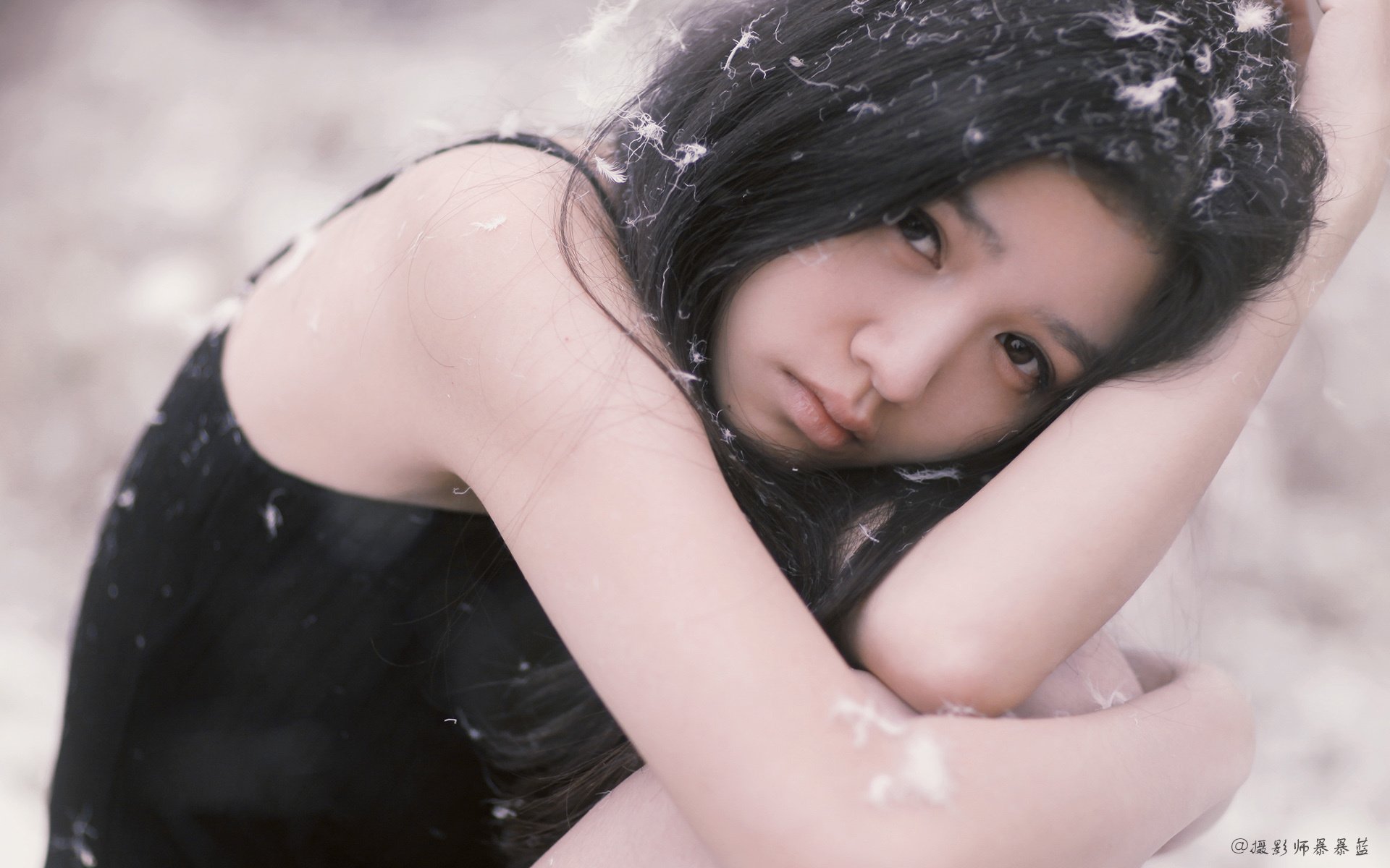 暴暴蓝,摄影,影像,姑娘,悲伤,美女,360宝贝