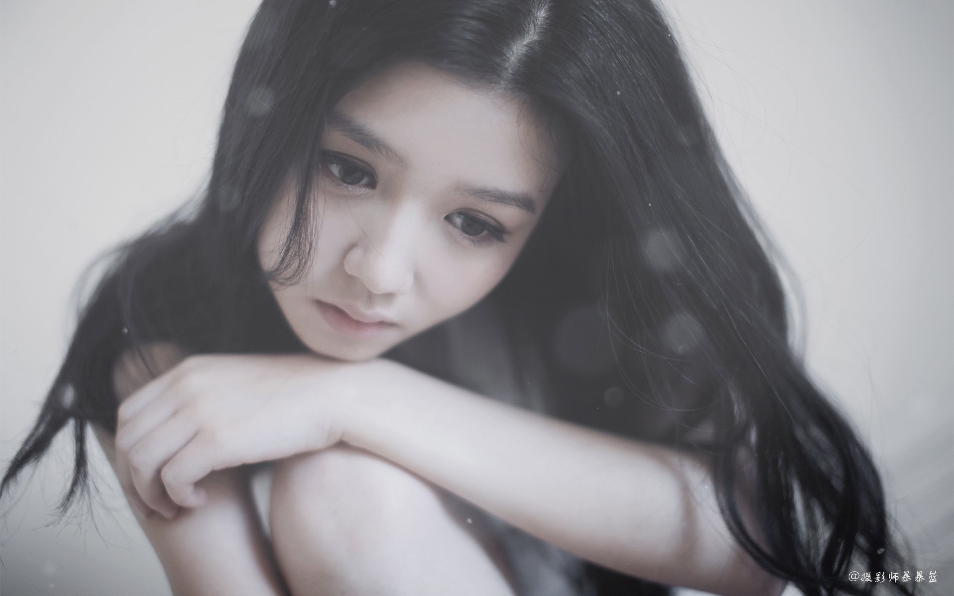 暴暴蓝,摄影,影像,姑娘,悲伤,美女,360宝贝