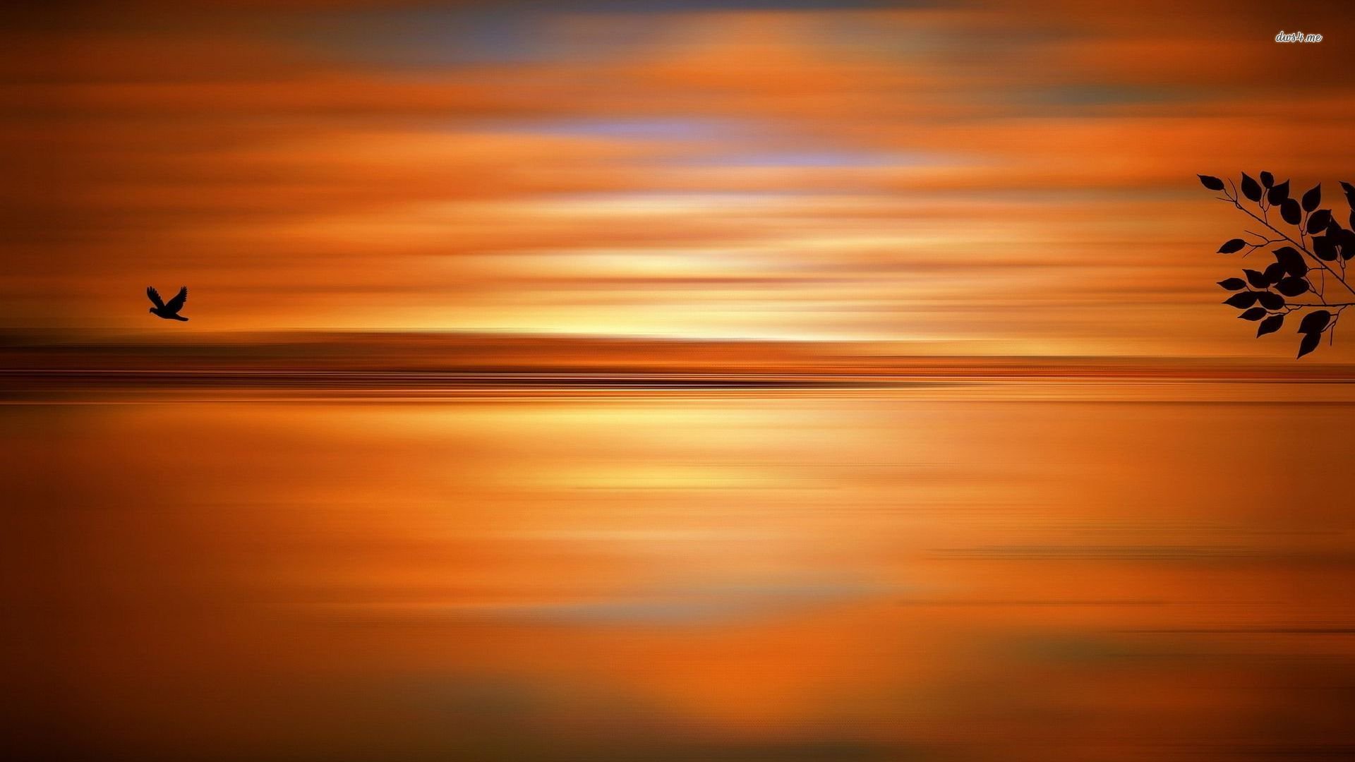 风景,落日余晖,儿童桌面专用