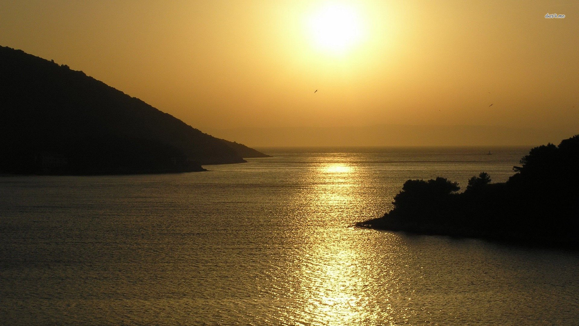 风景,自然风光,落日,湖泊,儿童桌面专用