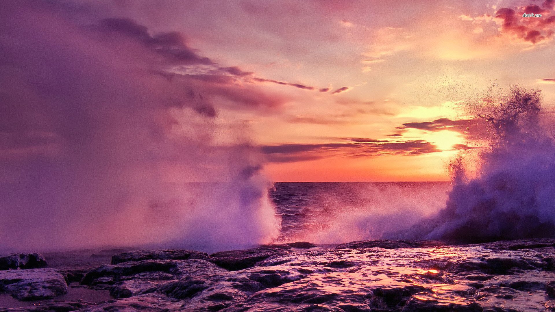 风景,落日余晖,儿童桌面专用