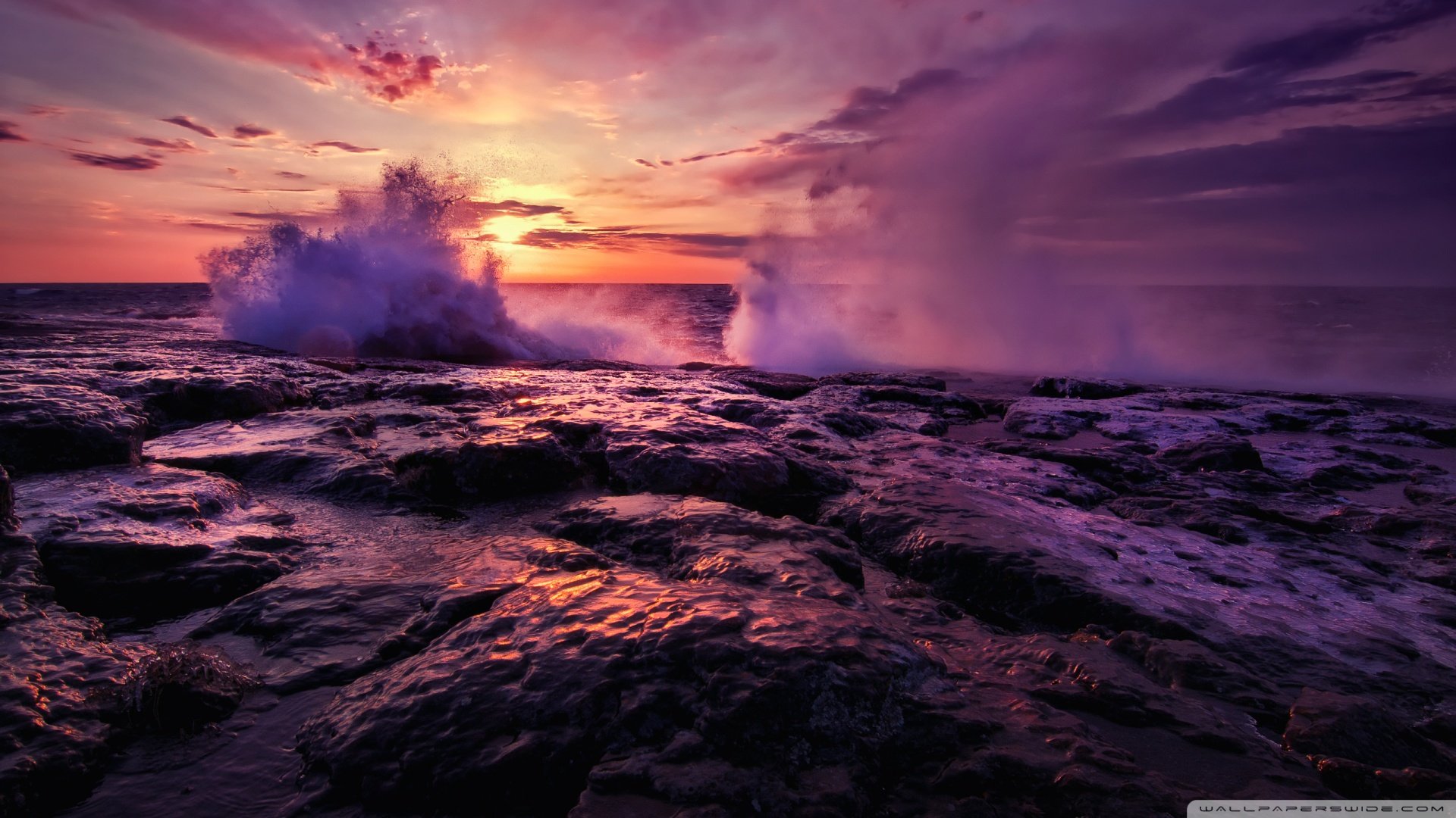 风景,落日余晖,儿童桌面专用