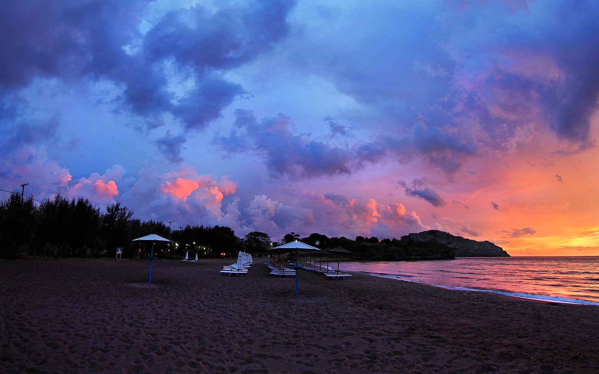 风景,落日余晖,儿童桌面专用