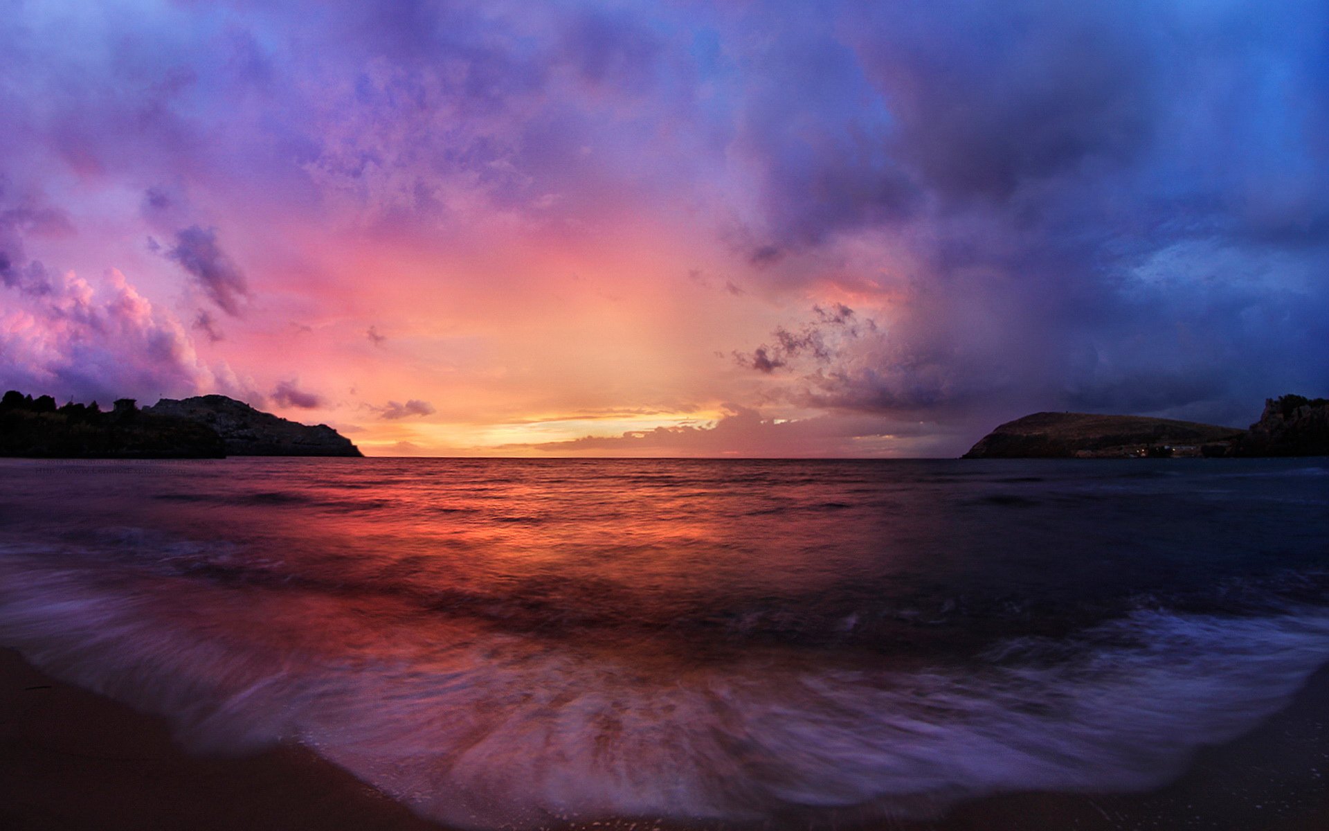 风景,落日余晖,儿童桌面专用