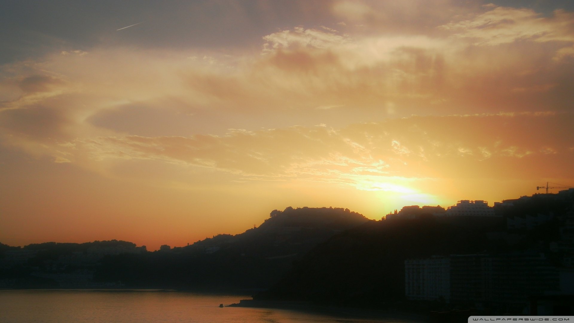 风景,落日余晖,儿童桌面专用