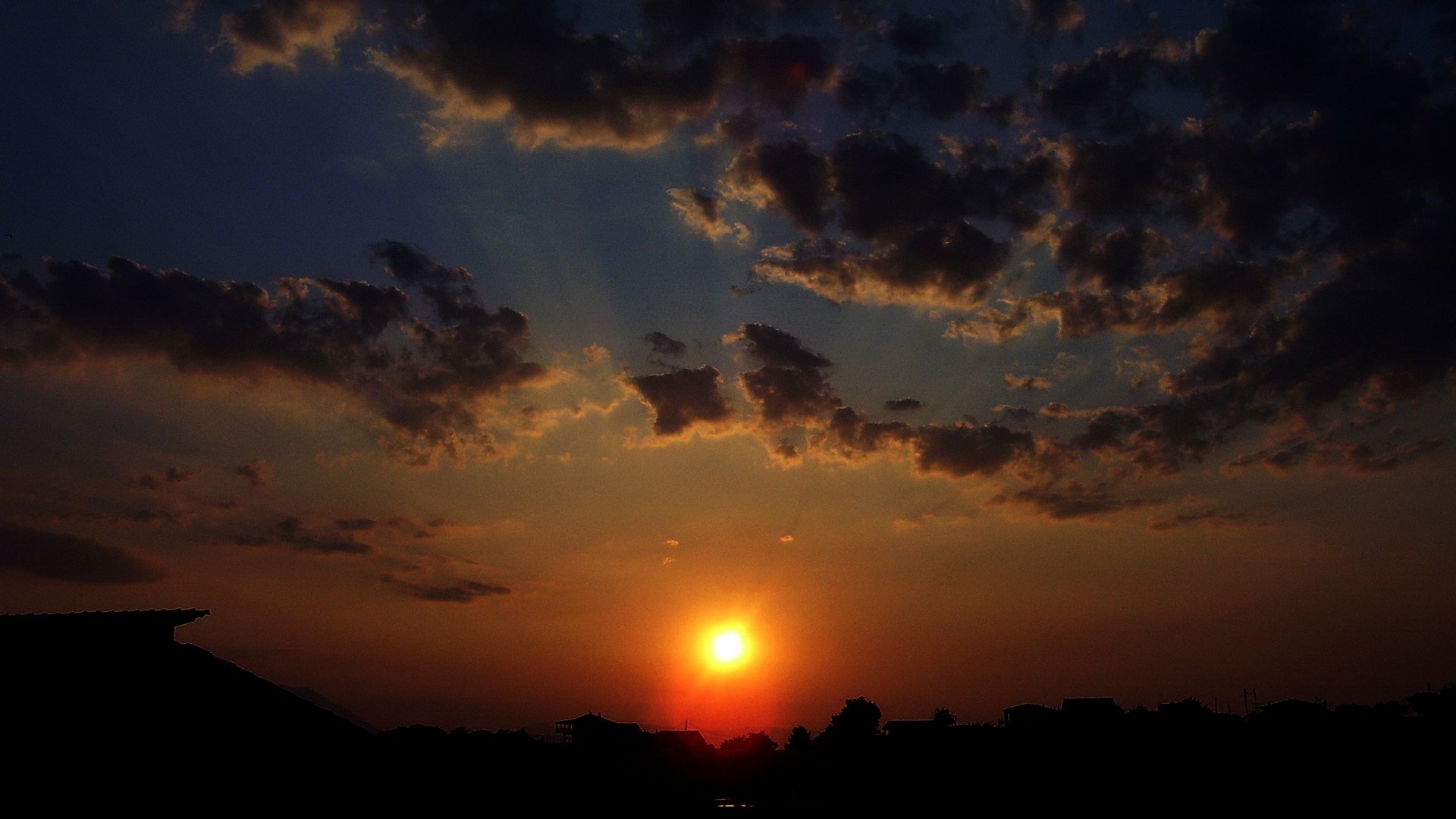 风景,落日余晖,儿童桌面专用