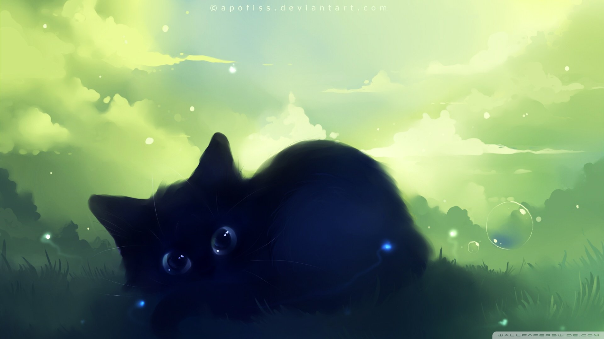 炫酷,特效,视觉艺术,设计,水彩,趣味猫