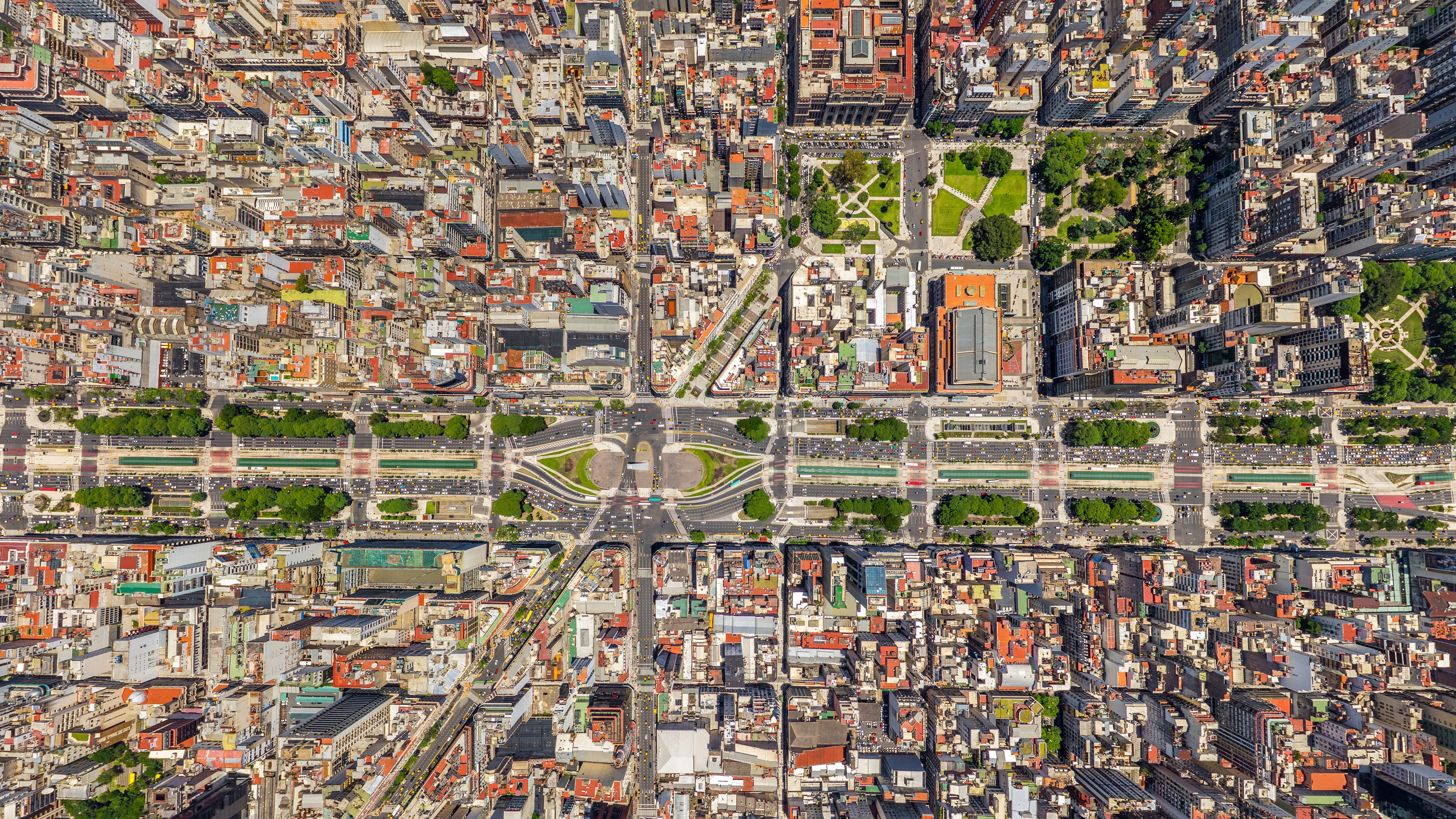 航拍城市,密集,建筑