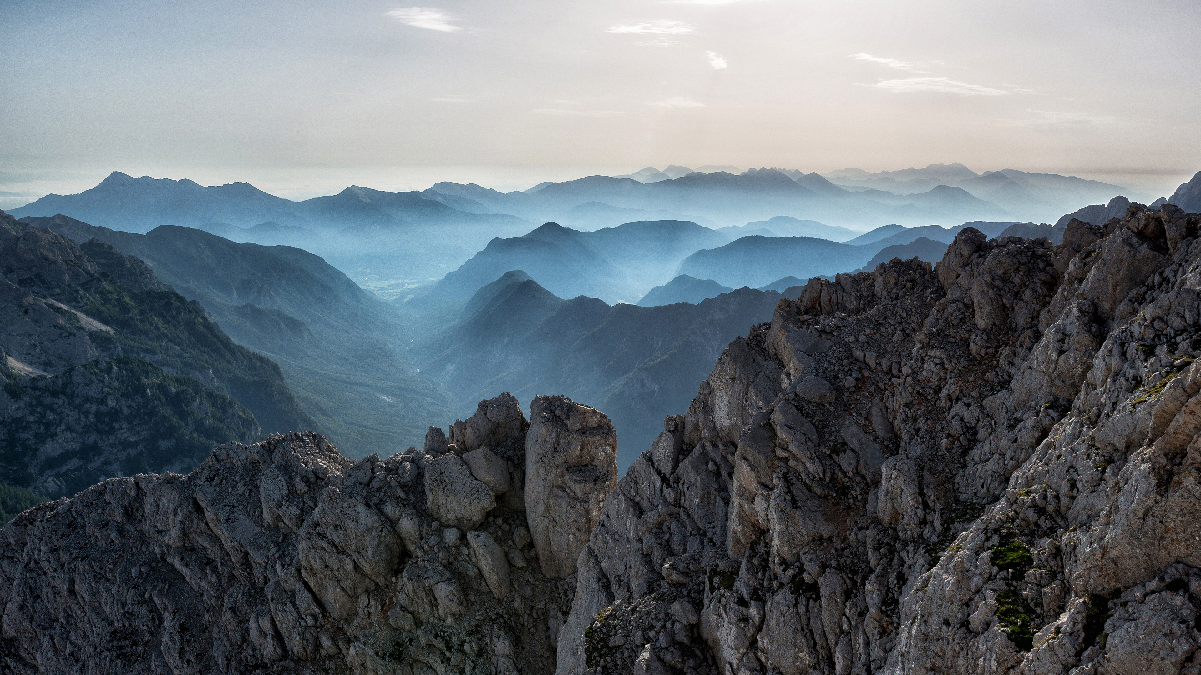 自然风光,高山,云雾,天下