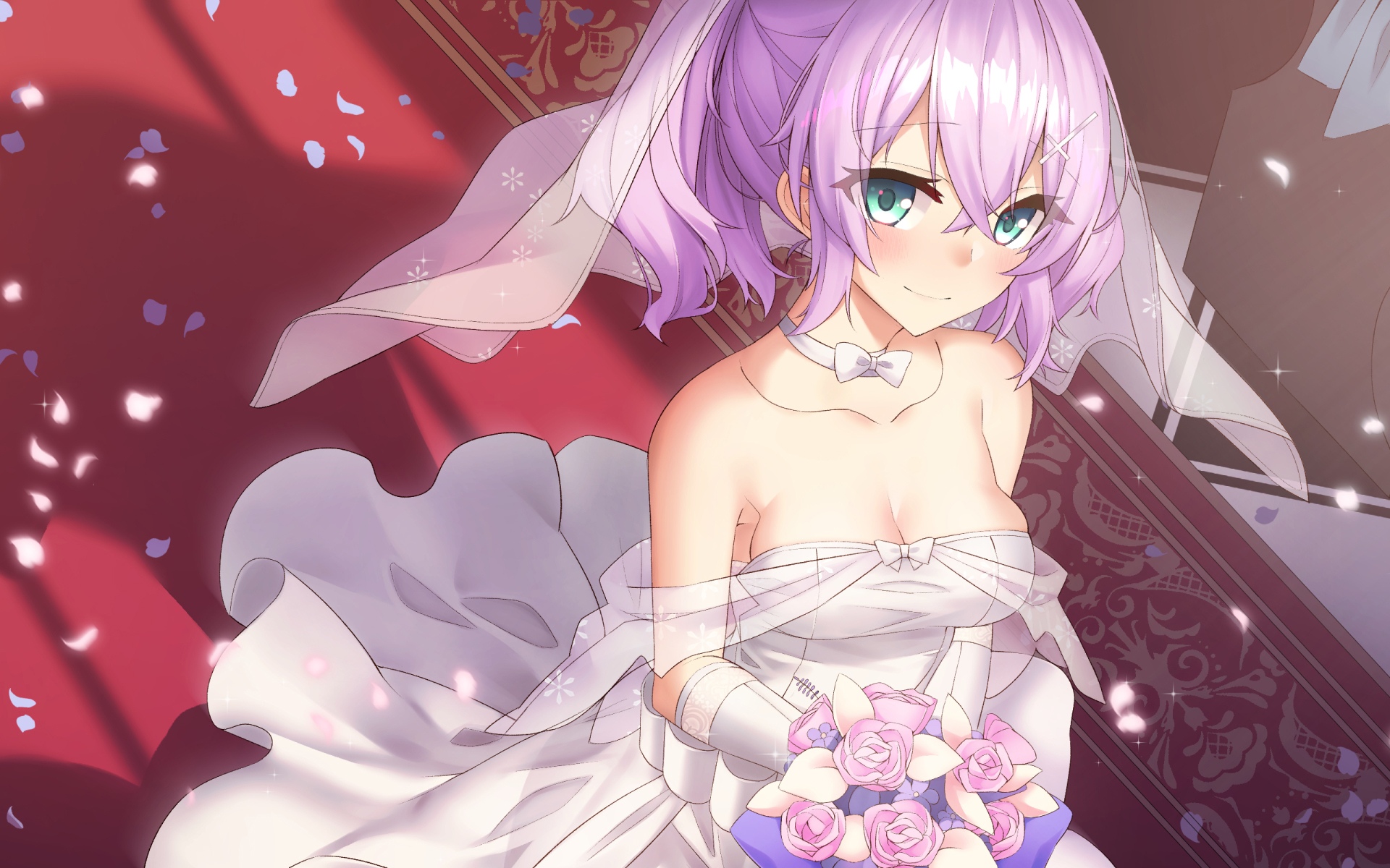 唯美花嫁,少女,插画