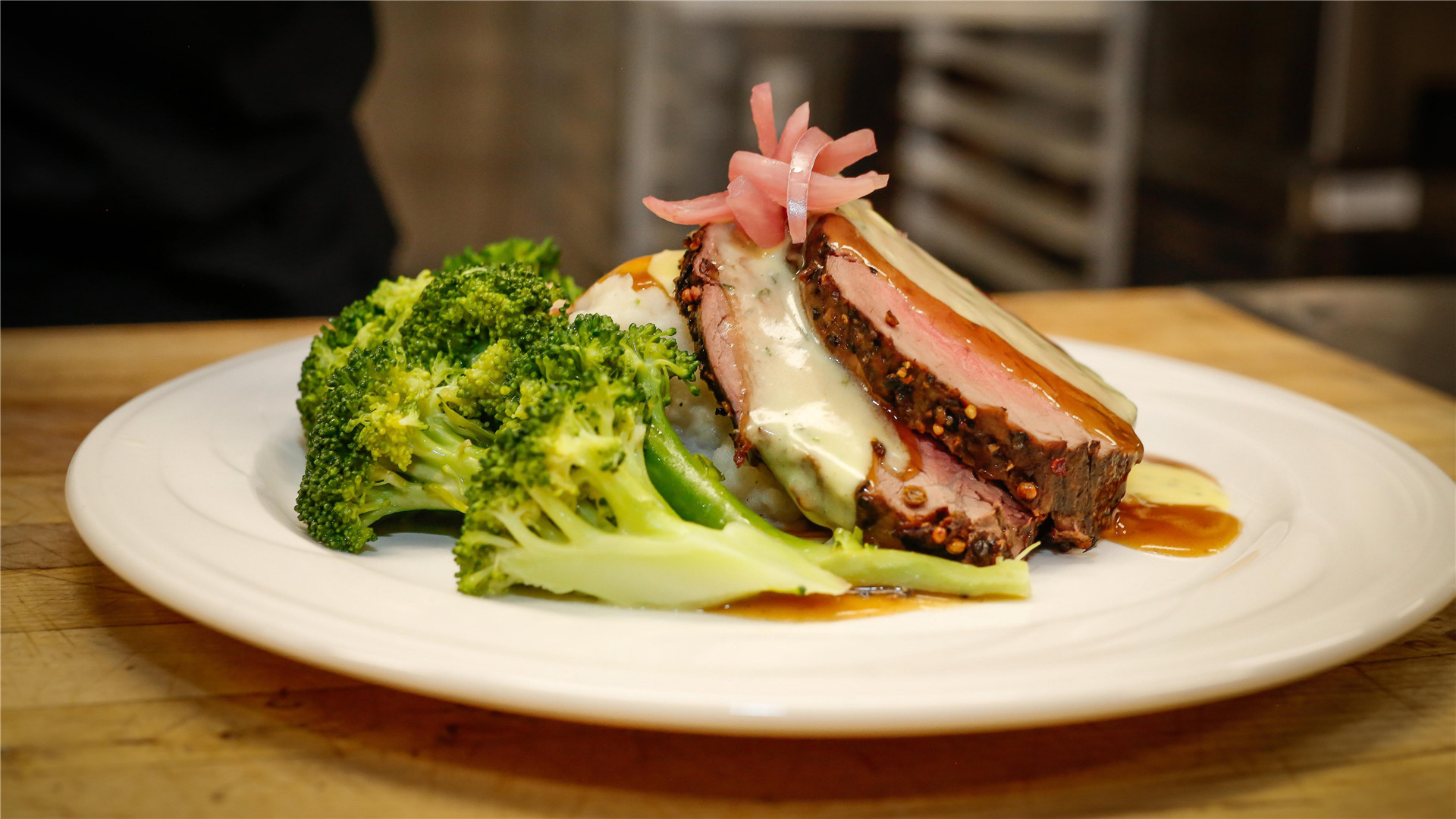 静物写真,食物,牛排,西蓝花