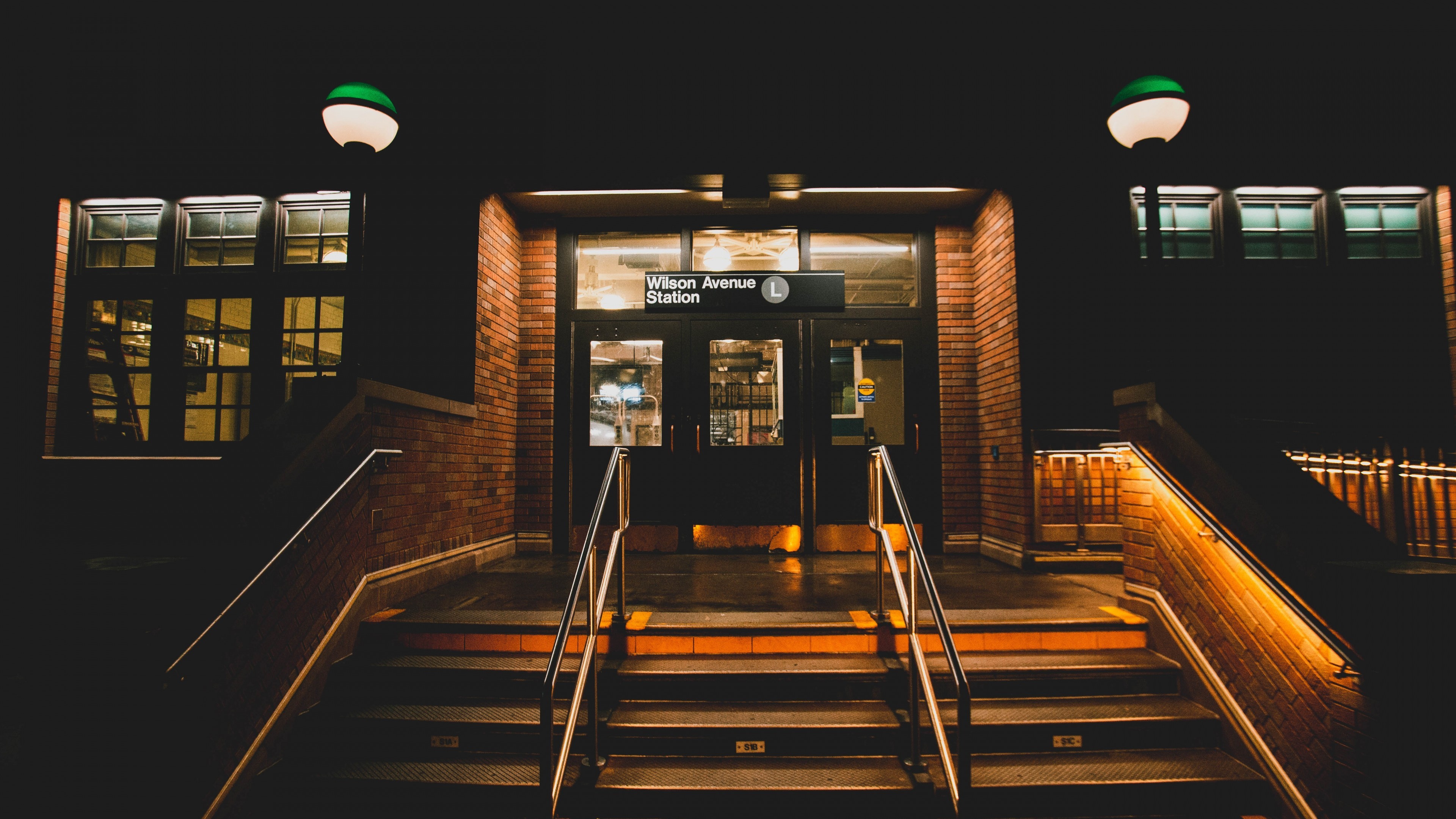 图书馆,阶梯,楼梯,夜景