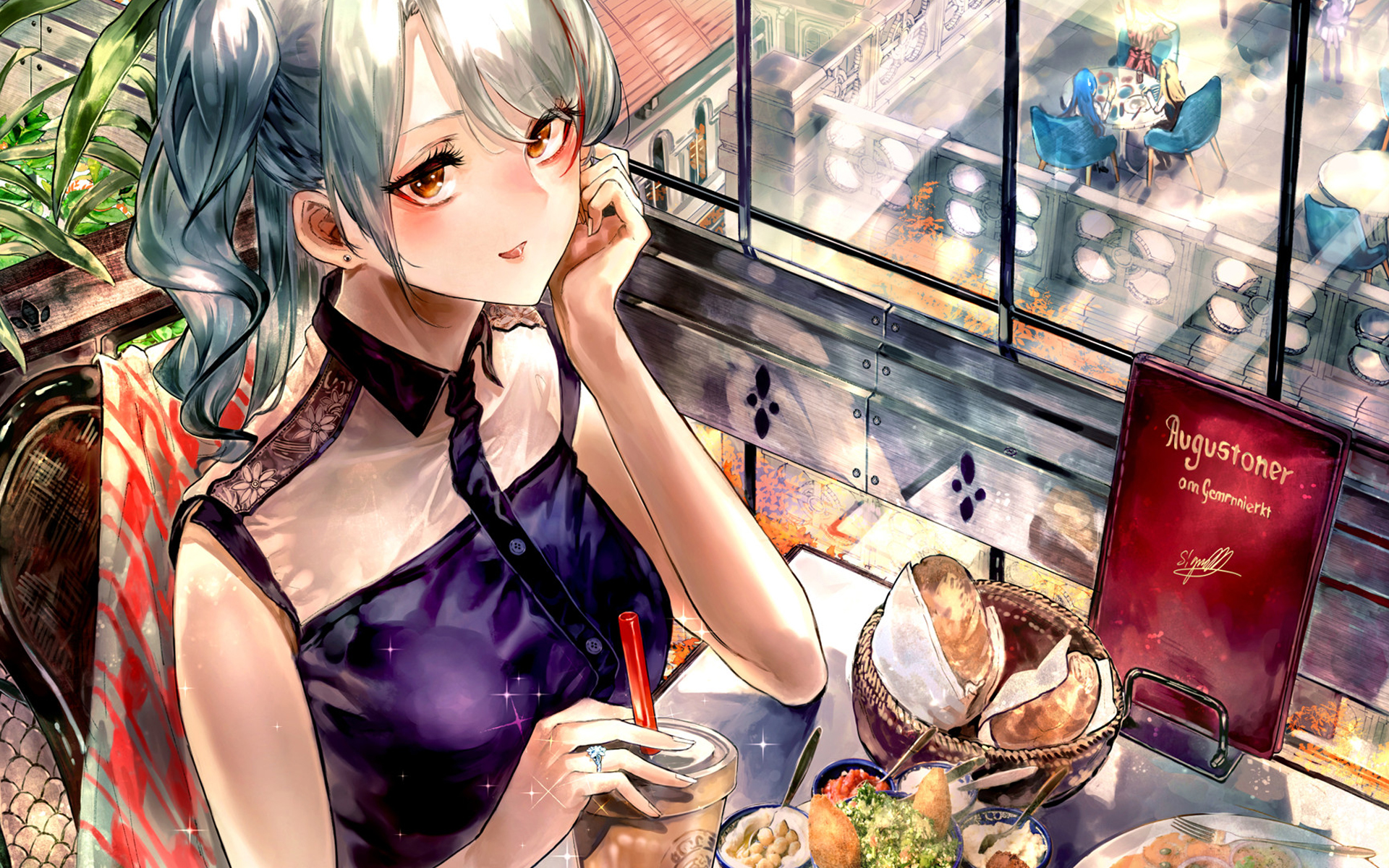 卡通人物,二次元,下午茶