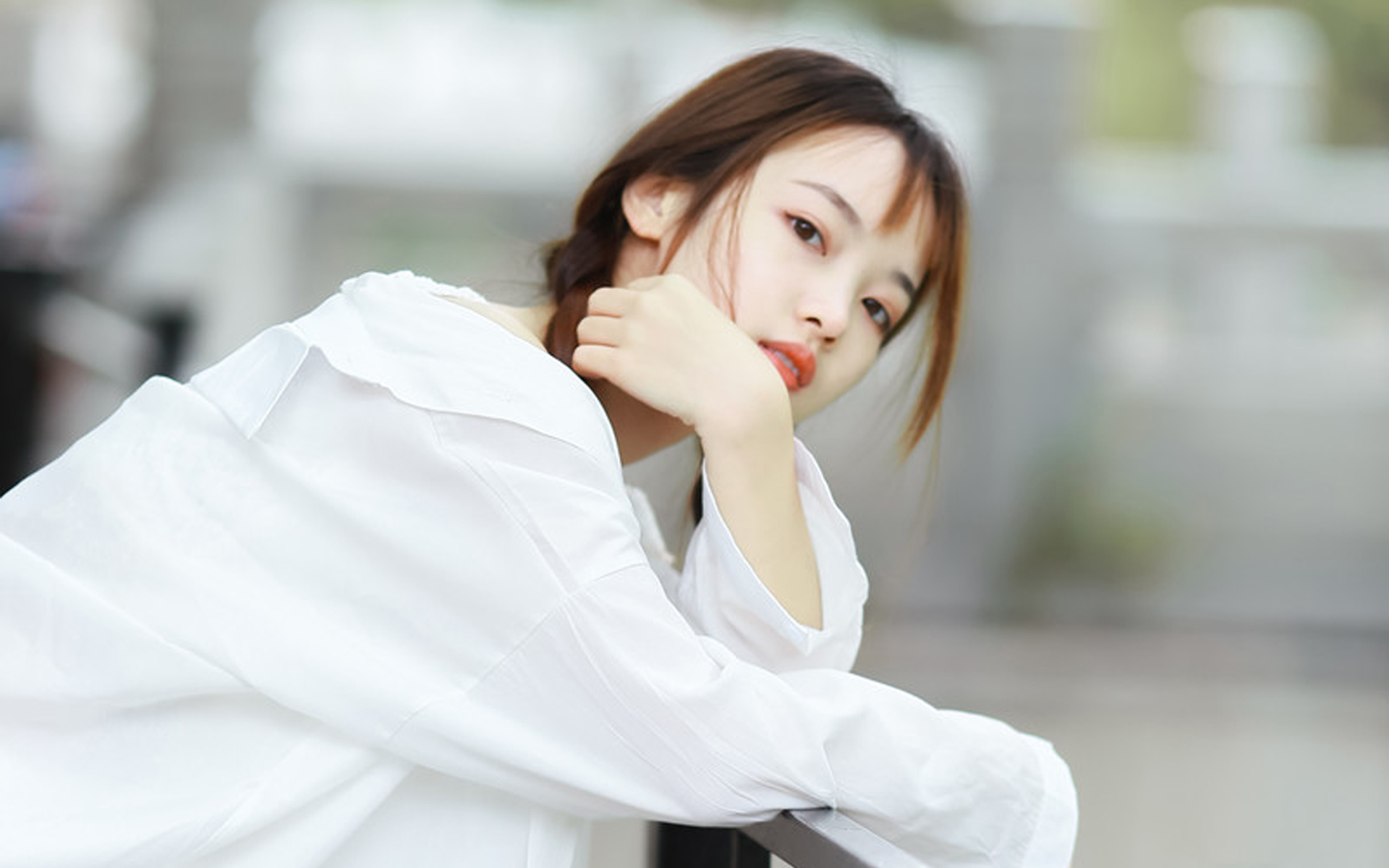 清纯,自愈系,白衬衣