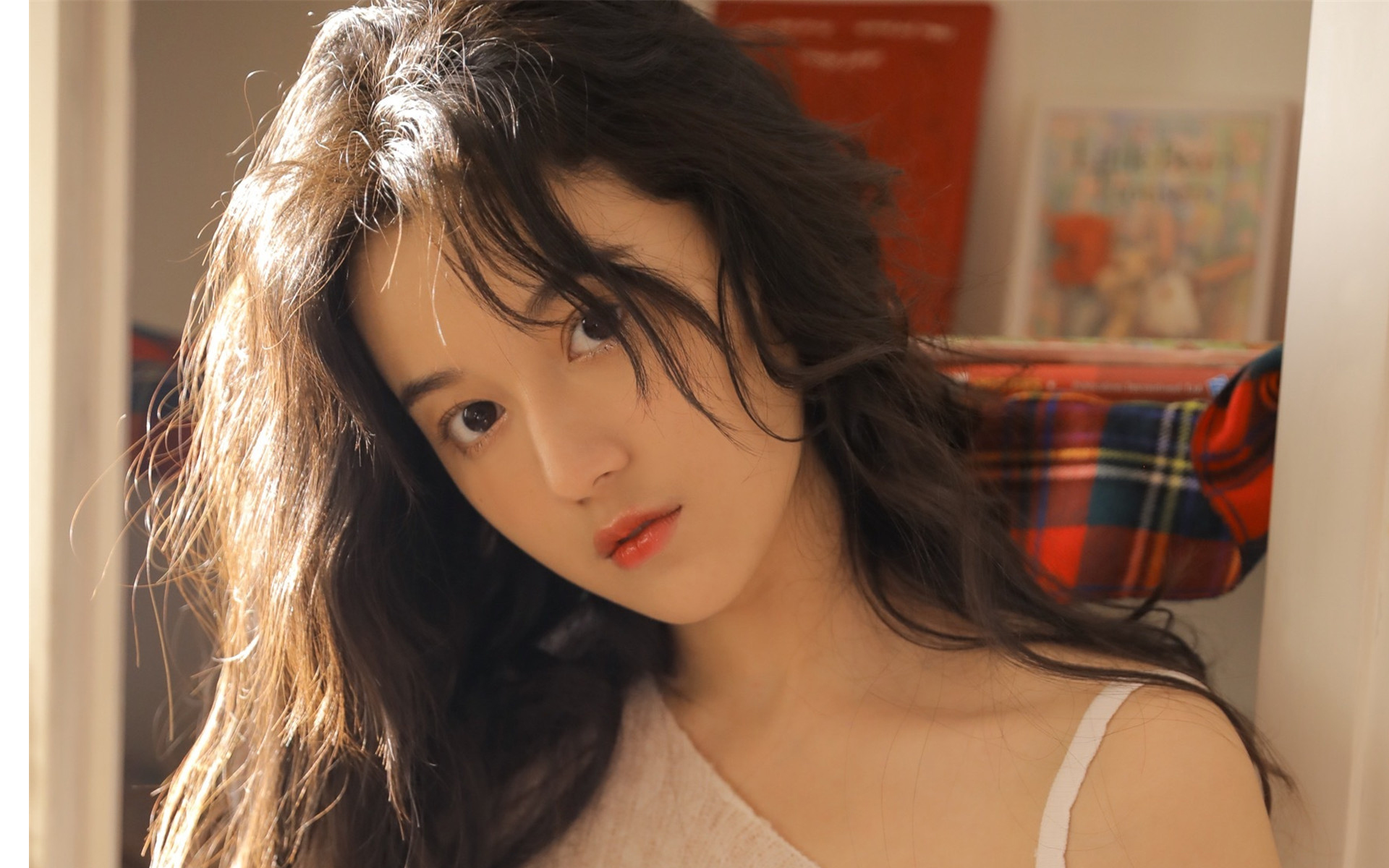 清纯,长发,阳光