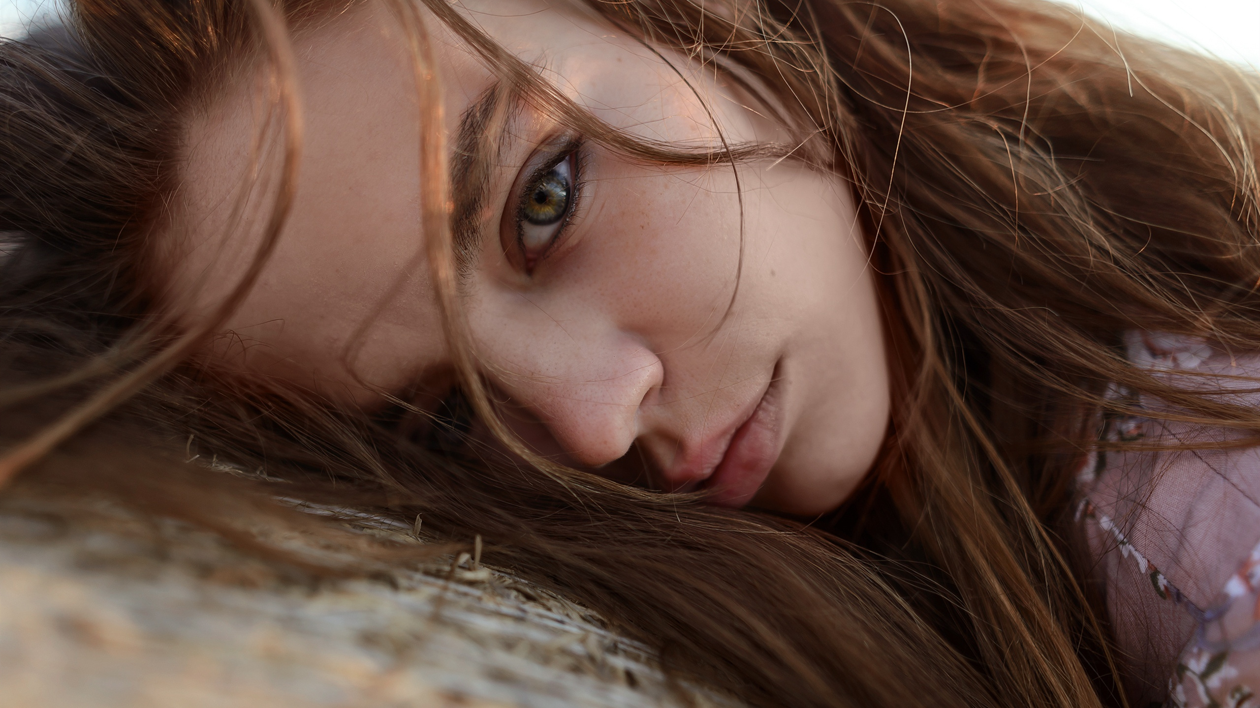 欧美女神,金发,眼睛