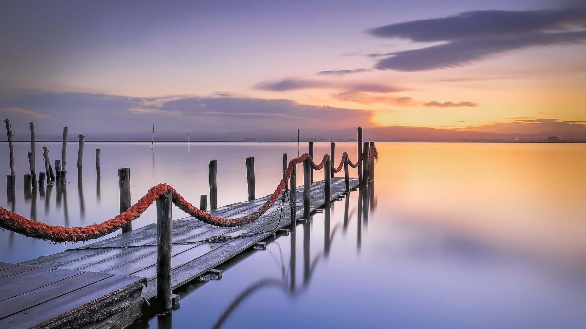 海洋天堂,栈桥,黄昏