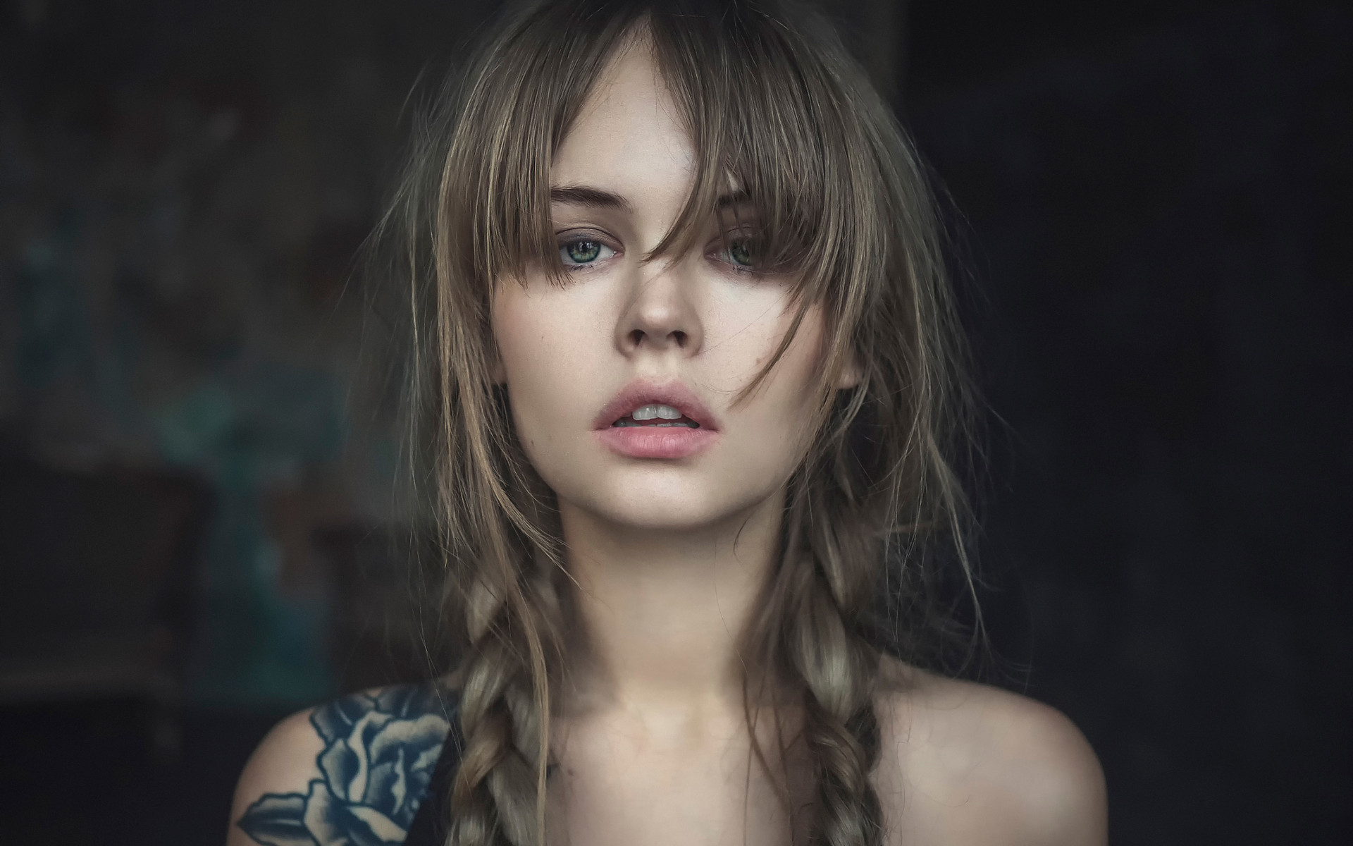 欧美女神,纹身,金发