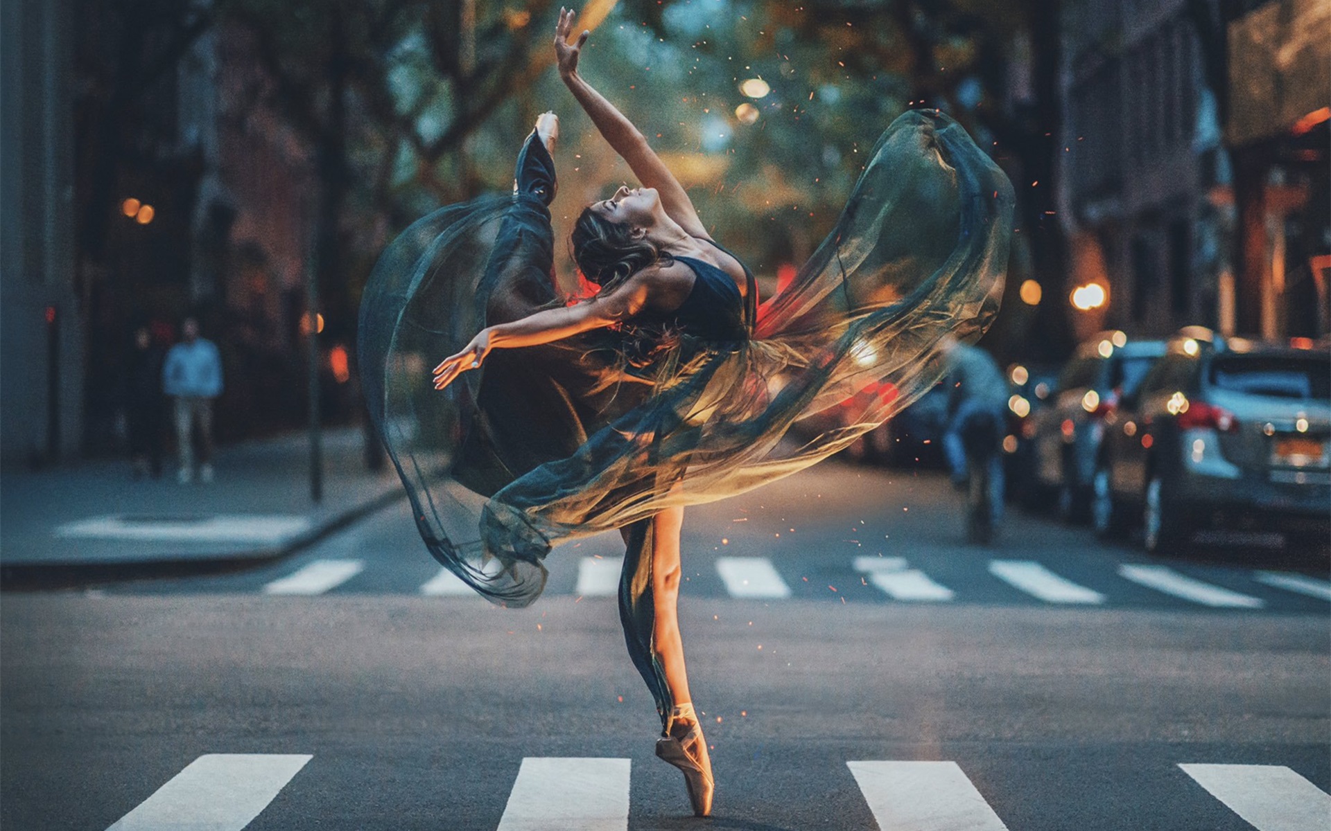 芭蕾,街头,艺术,生命