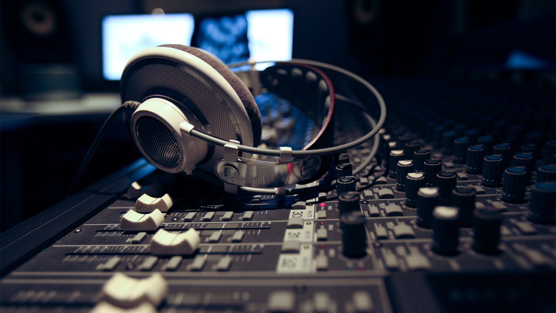 静物写真,录音棚,调音,耳机