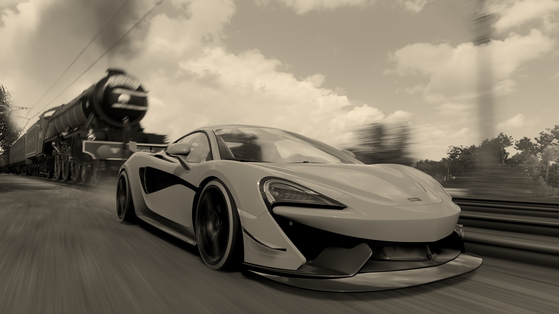 炮车,火车,复古,黑白,