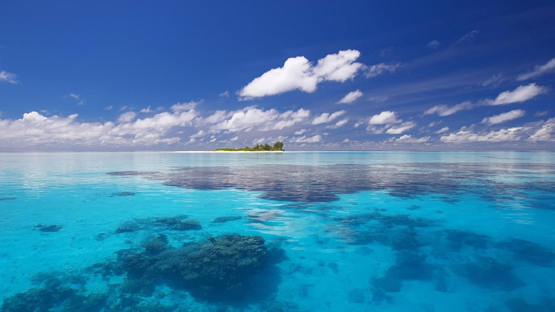 海洋天堂,蓝天,蓝色海洋