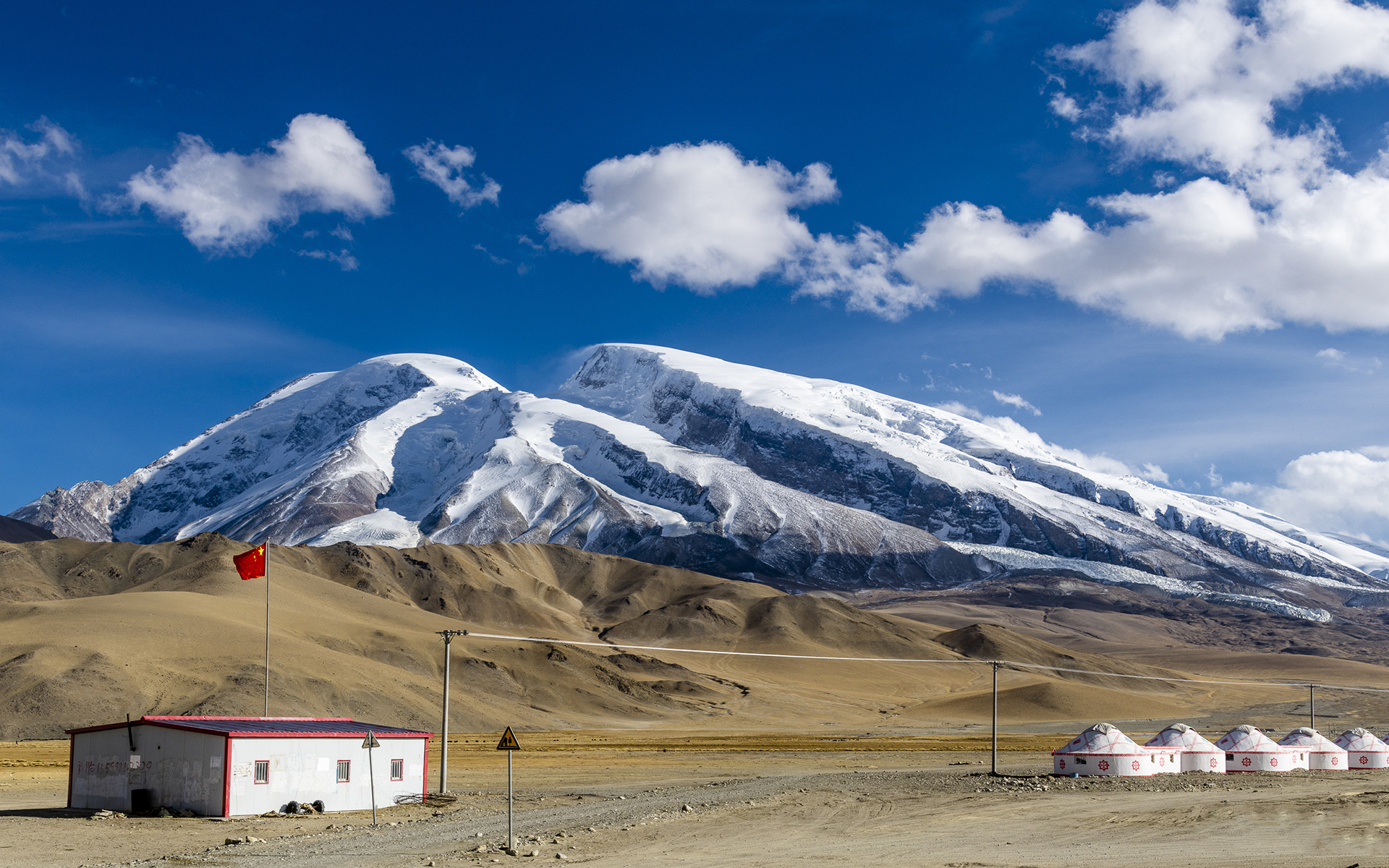 自然风光,雪山,新疆,慕士塔格峰