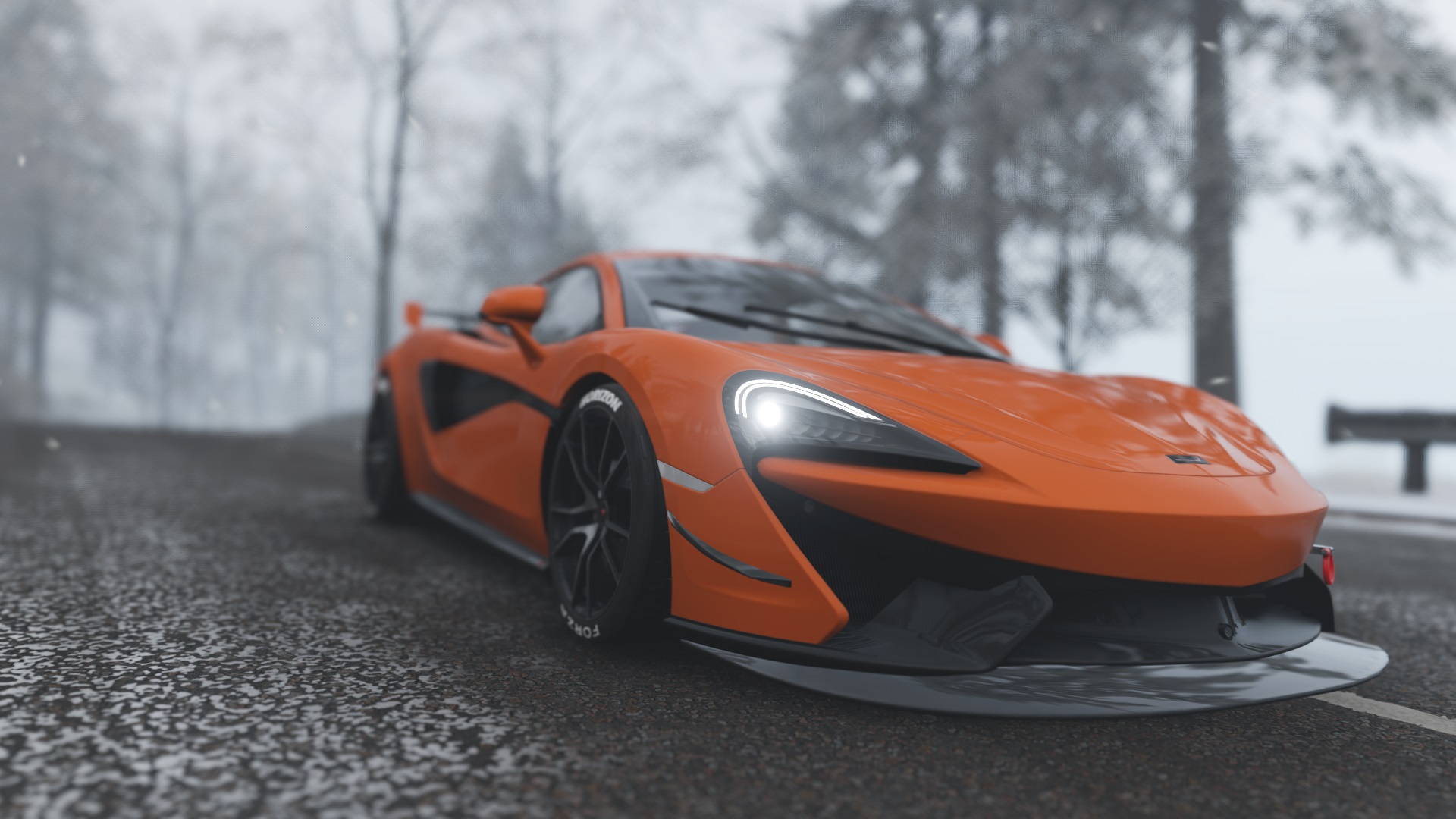 迈凯伦,橙色,跑车