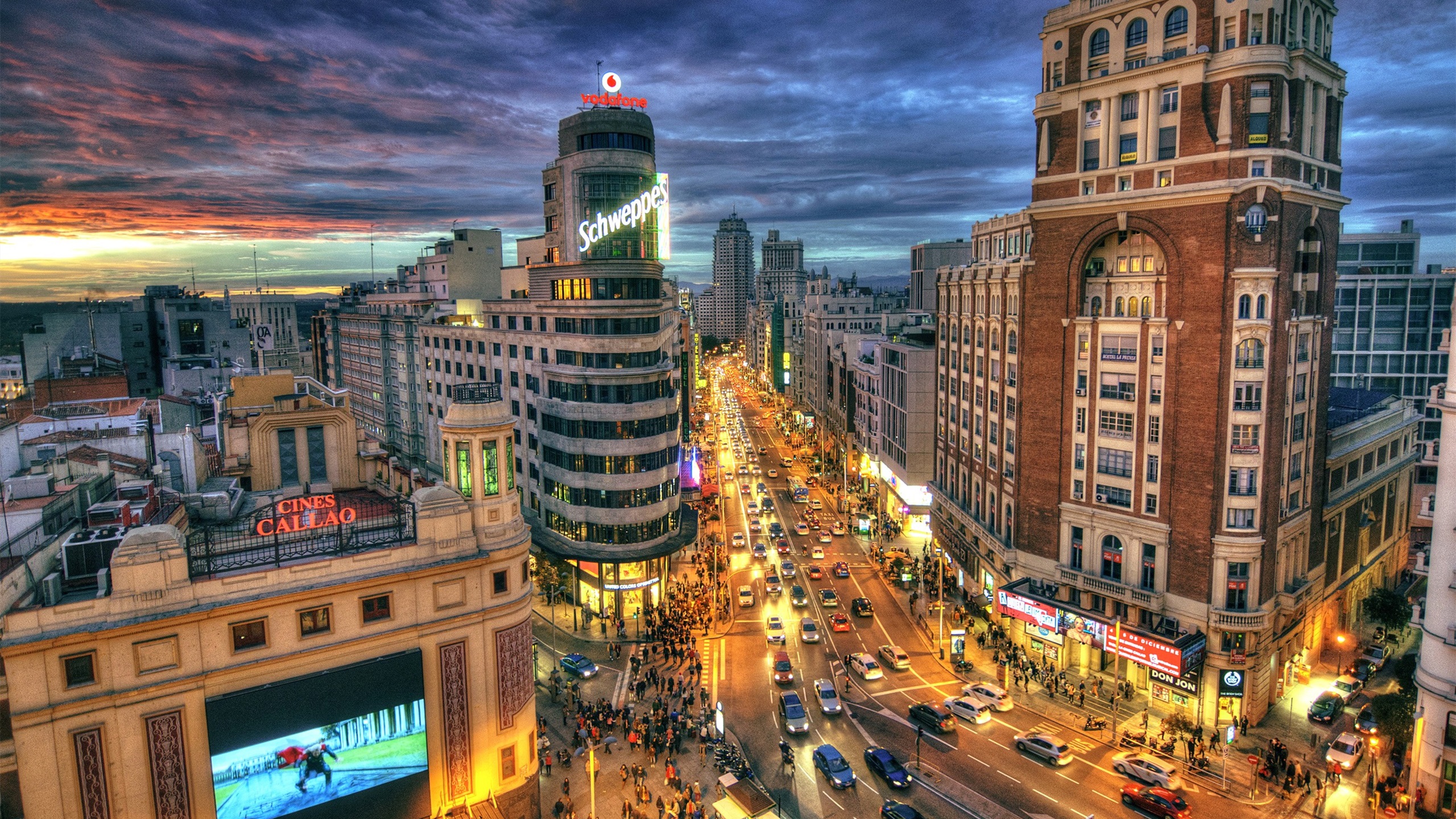 城市夜景,灯光,繁华