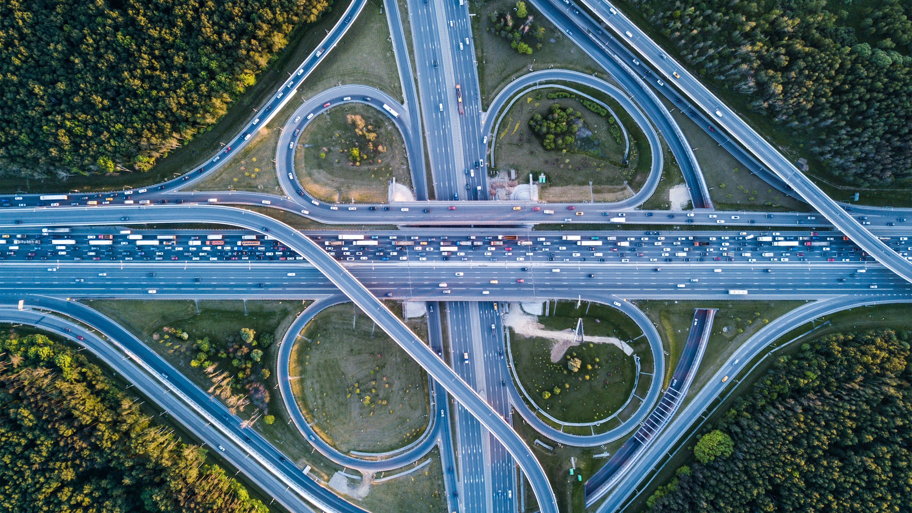 立交桥,交通,航拍