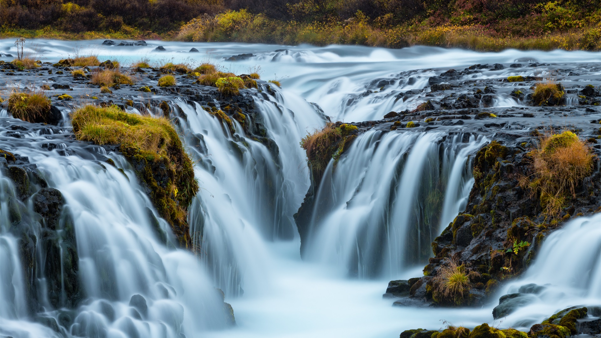 自然风光,瀑布,峡谷,