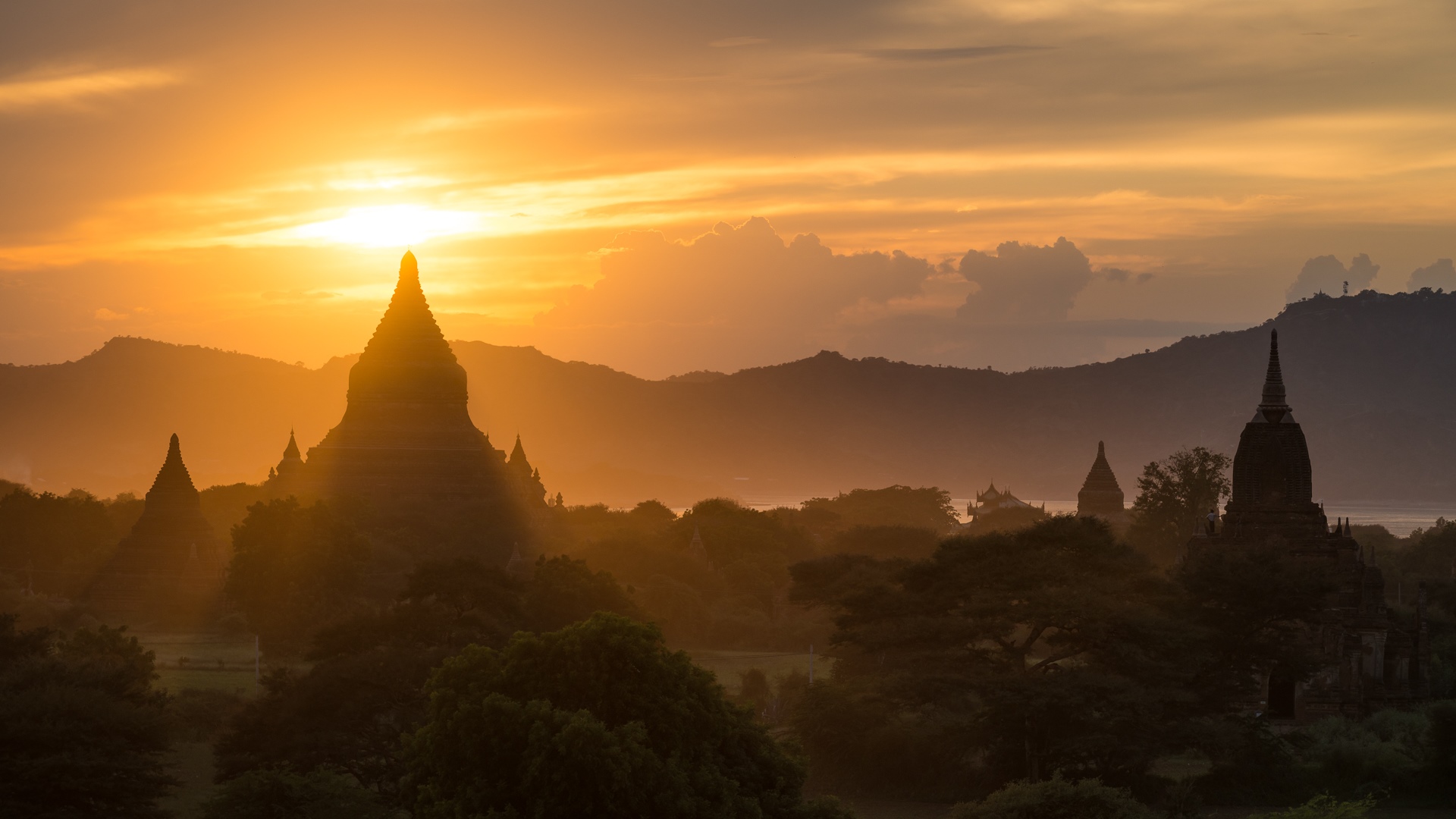 自然风光,佛教,寺庙,圣地,东南亚