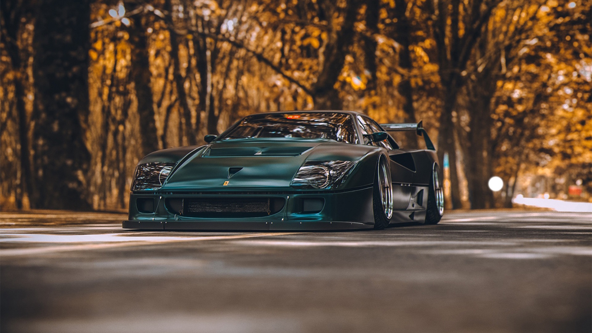 保时捷,跑车,秋天