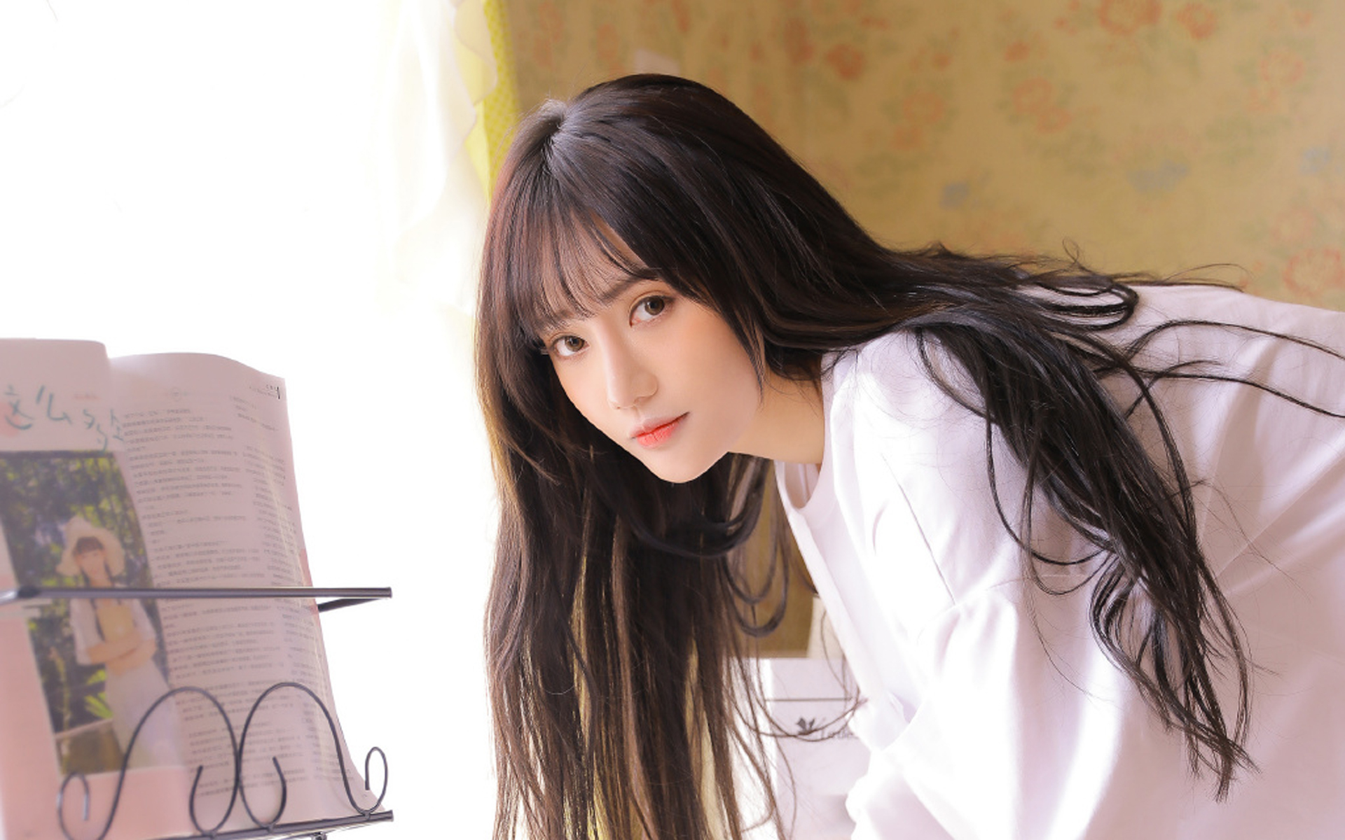 清纯,长发,刘海