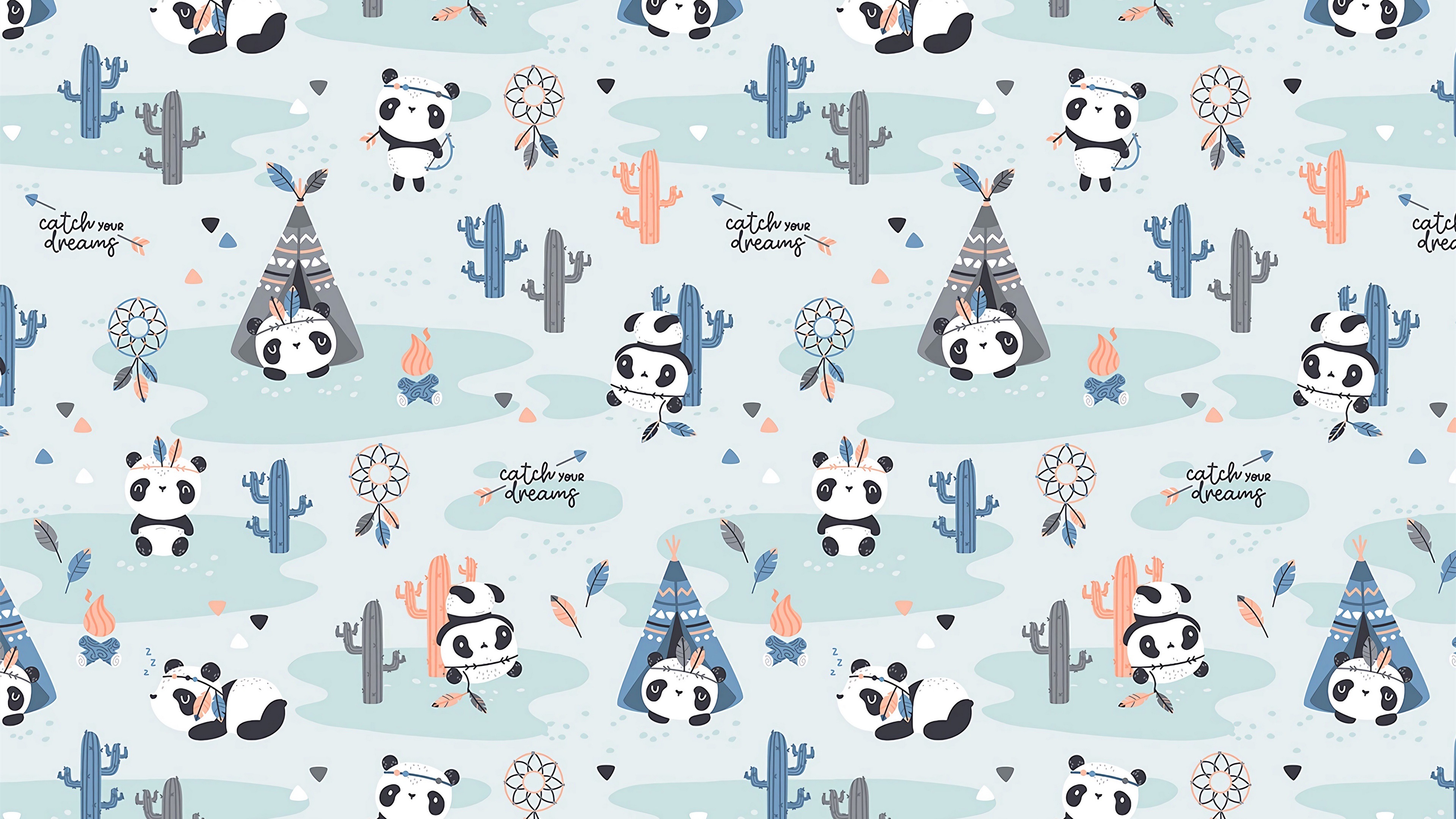 熊猫,密集,画布