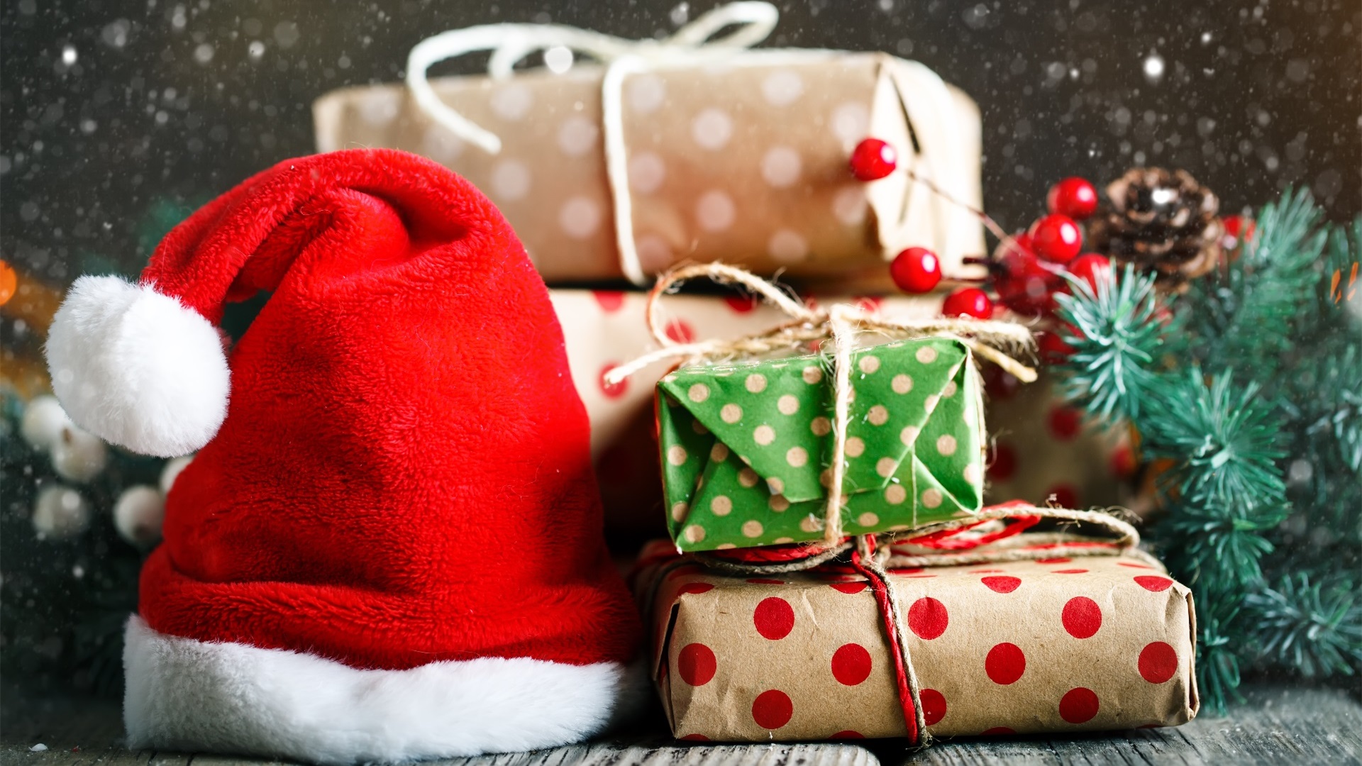 圣诞节,礼物,下雪