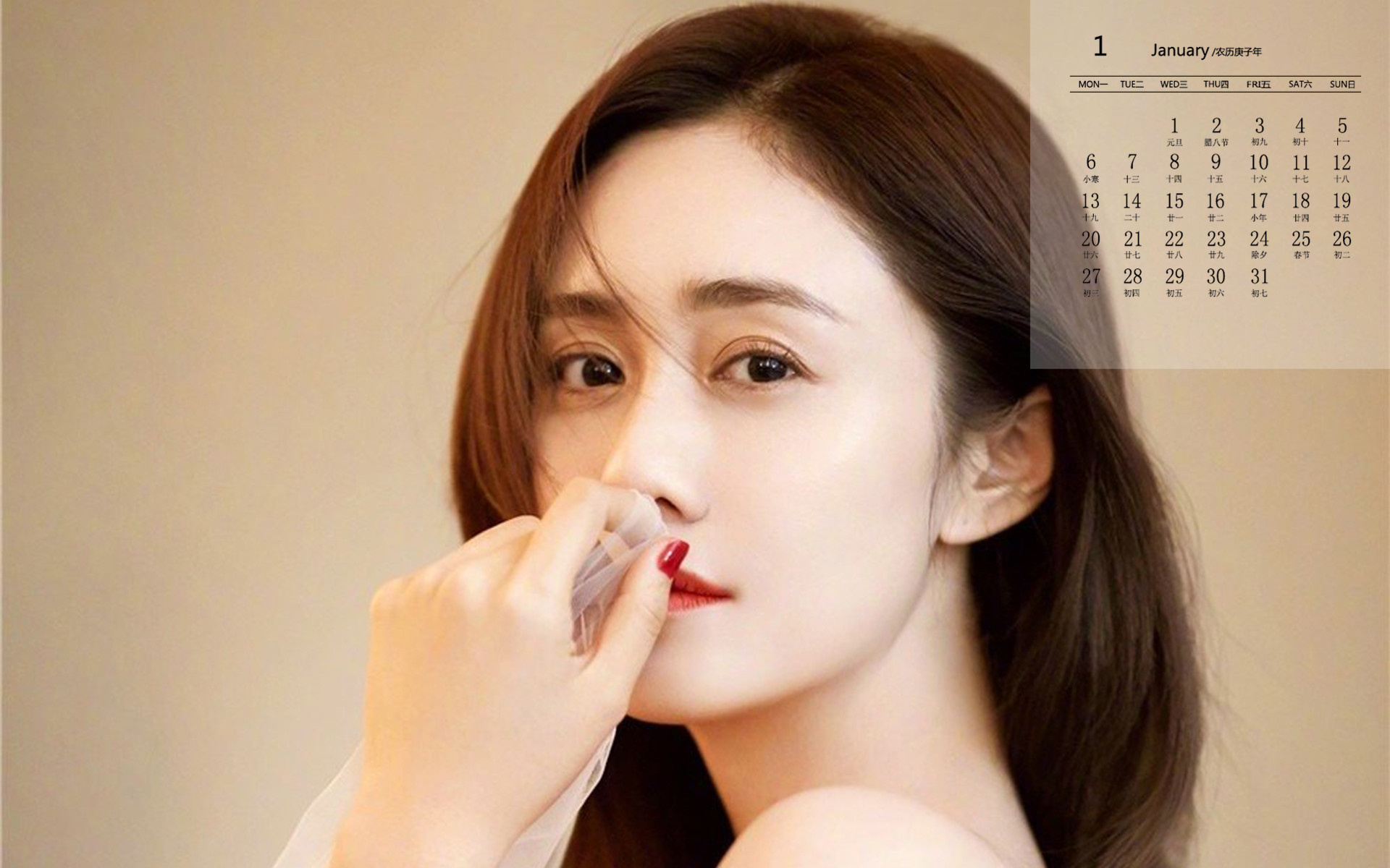 月历,日历,2020年1月