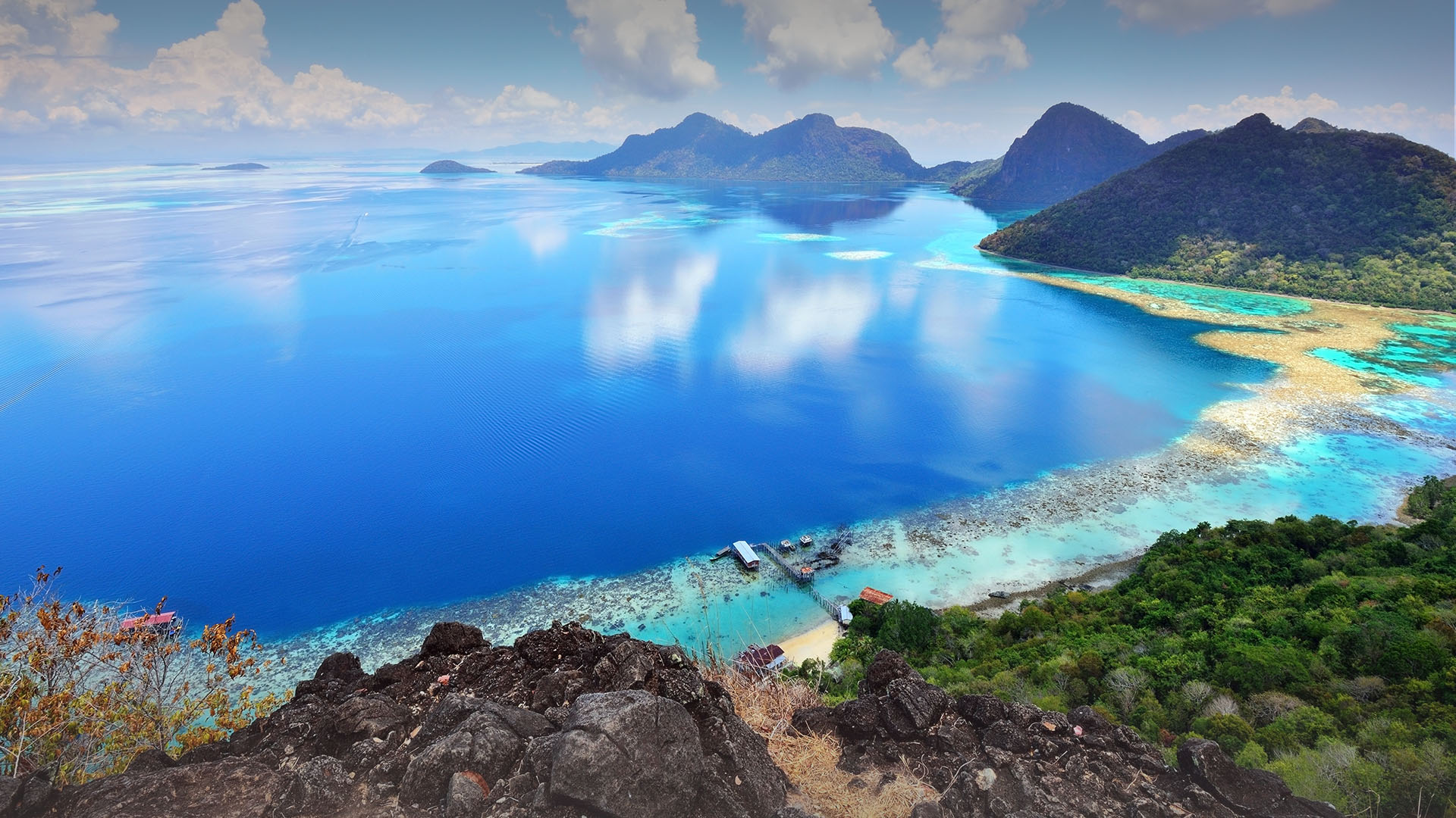 海洋天堂,海岸,蓝天