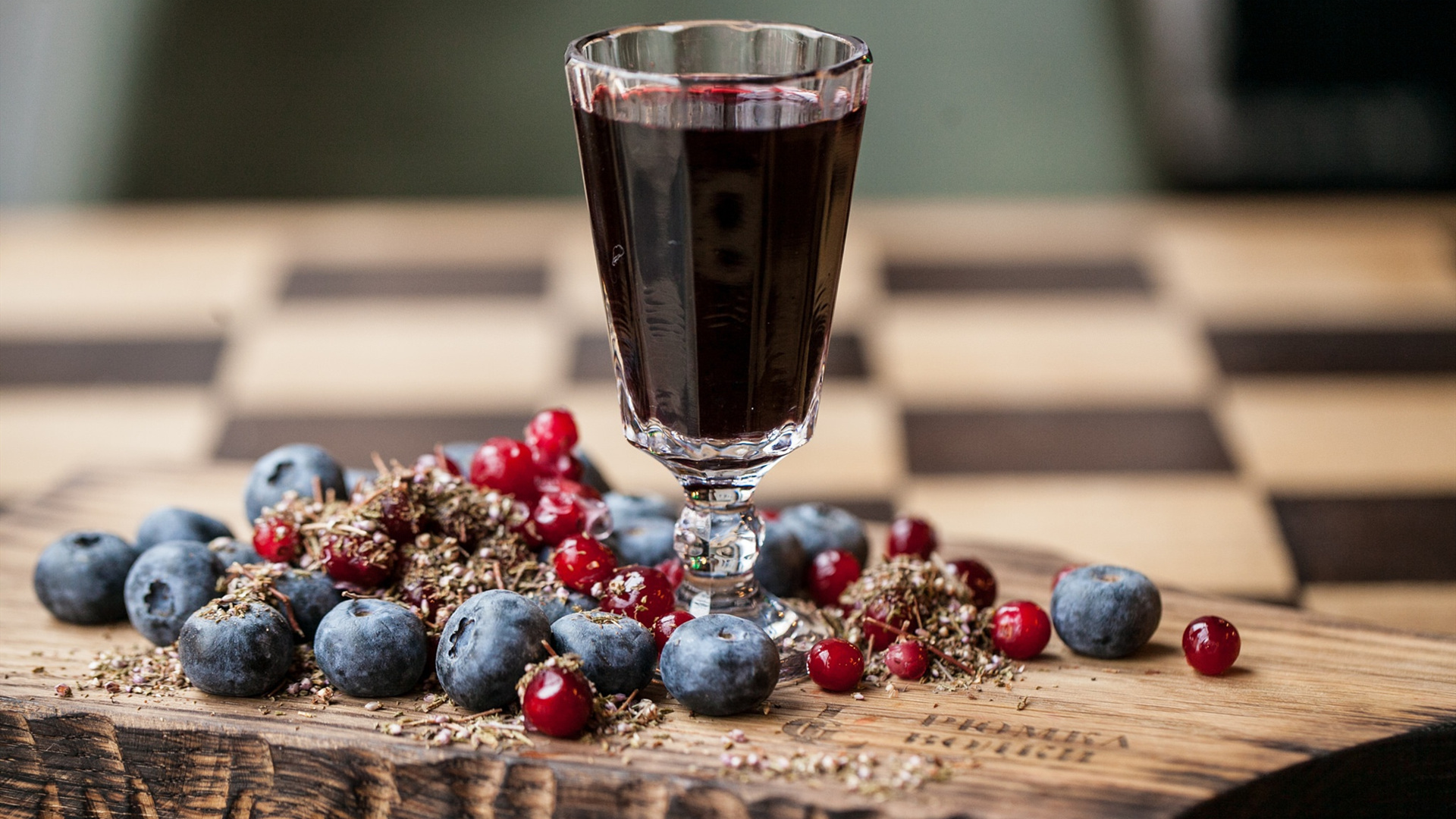 舒缓压力,蓝莓,樱桃,果汁,酒杯