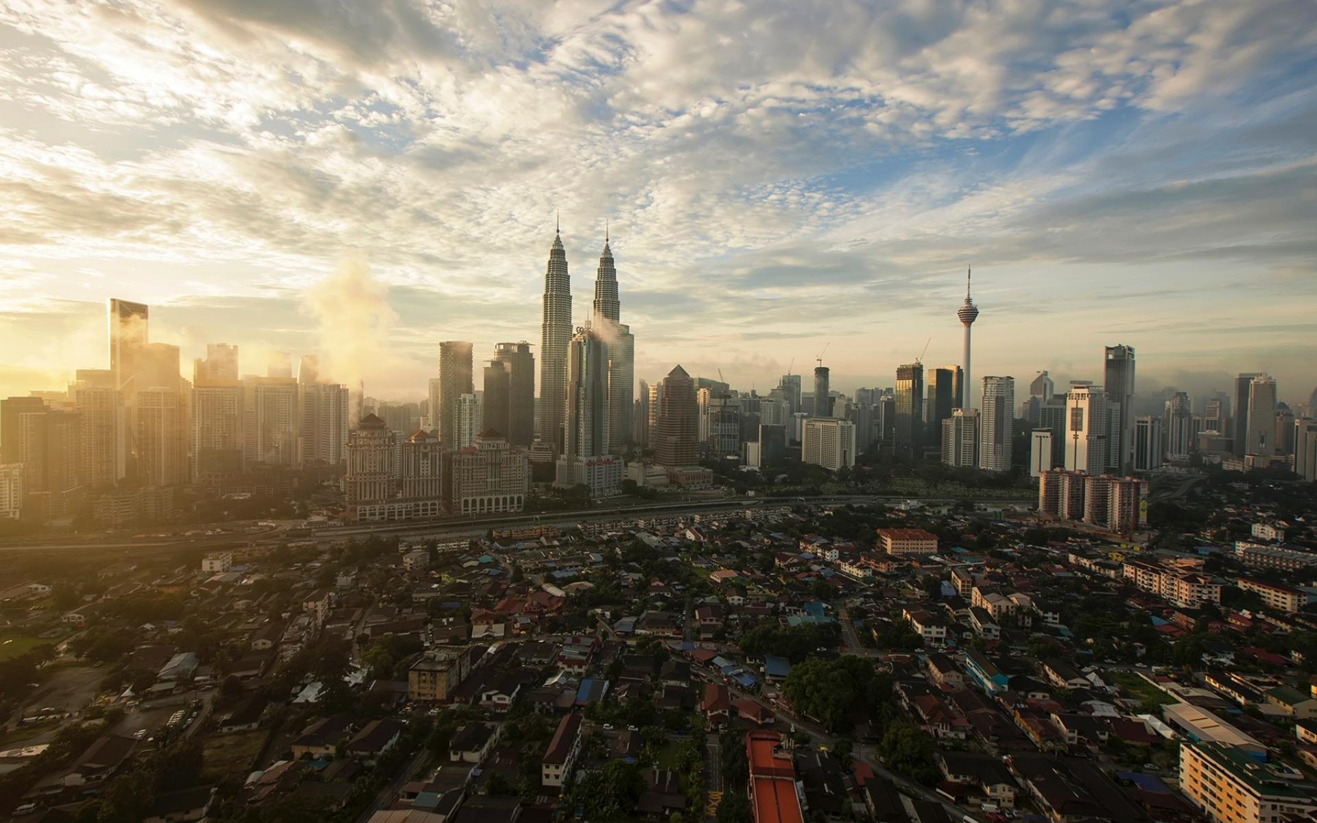城市夜景,马来西亚,吉隆坡