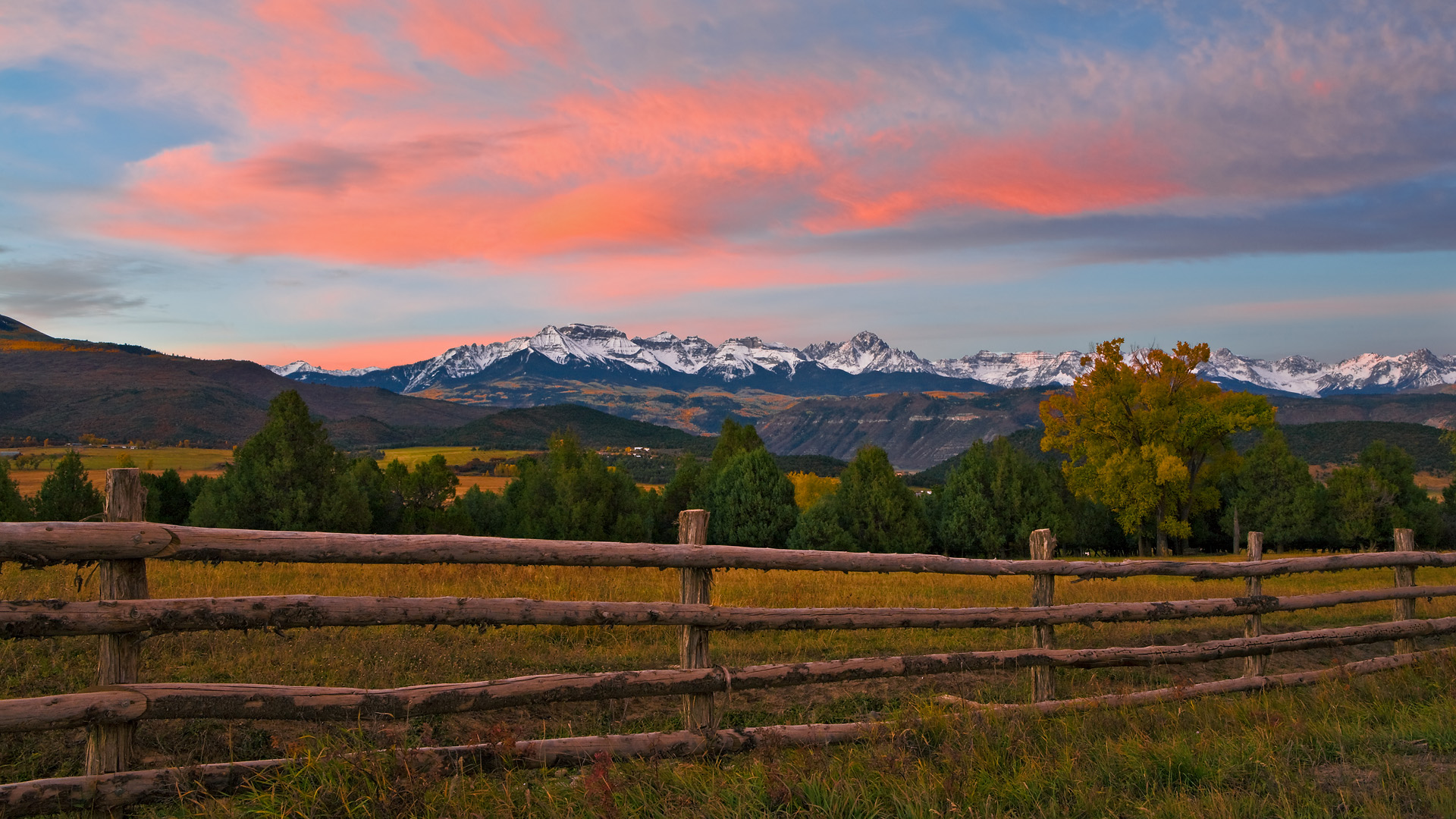 风景,落日余晖,儿童桌面专用