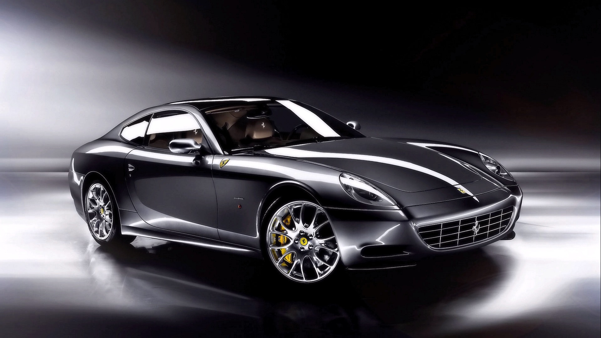 汽车,超跑,银灰色,法拉利,612,儿童桌面专用