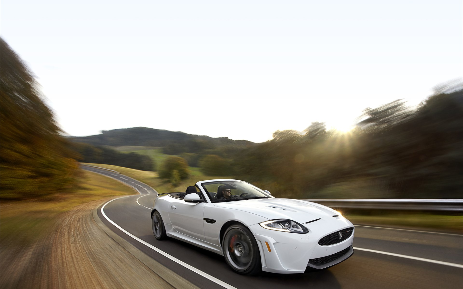 汽车,敞篷车,白色,捷豹,XK,儿童桌面专用