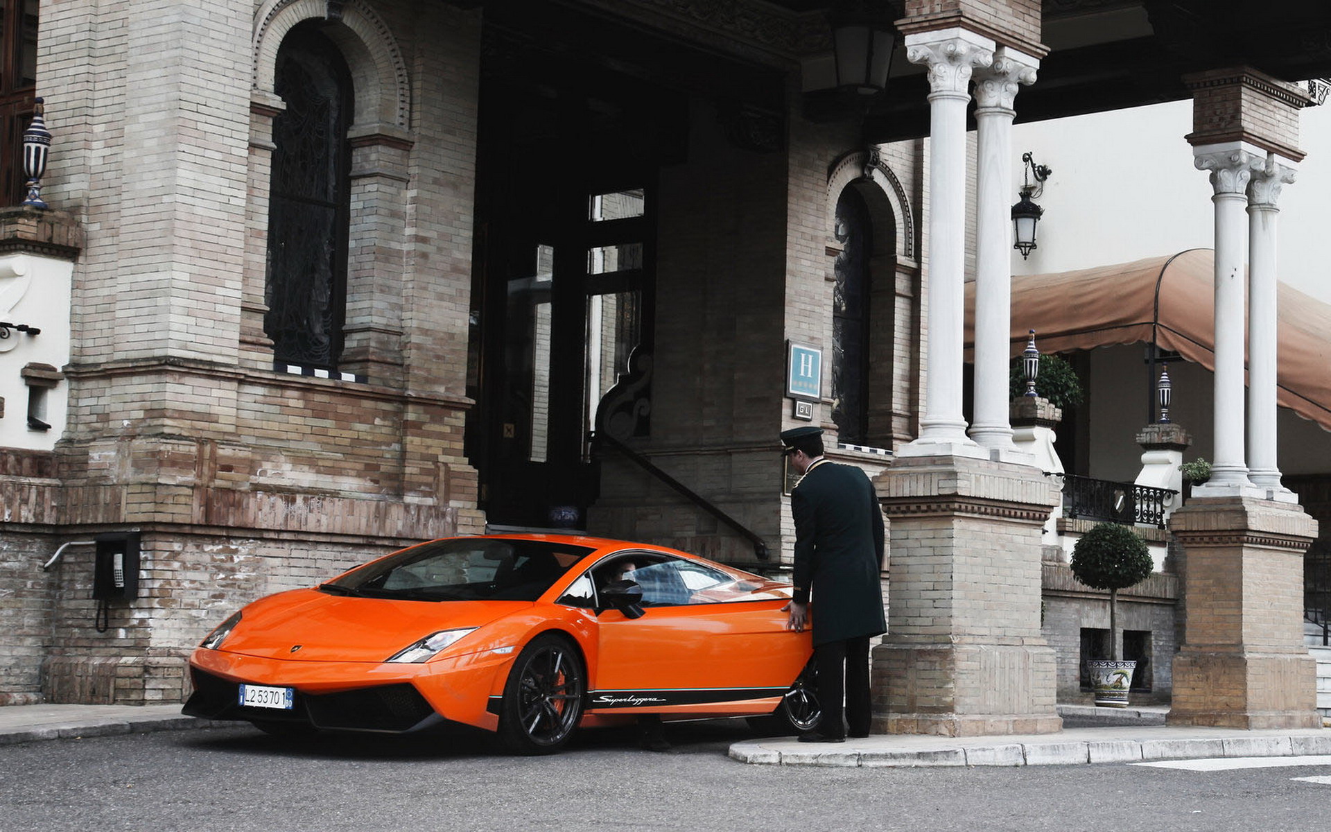 汽车,超跑,橘黄色,兰博基尼,Gallardo,儿童桌面专用