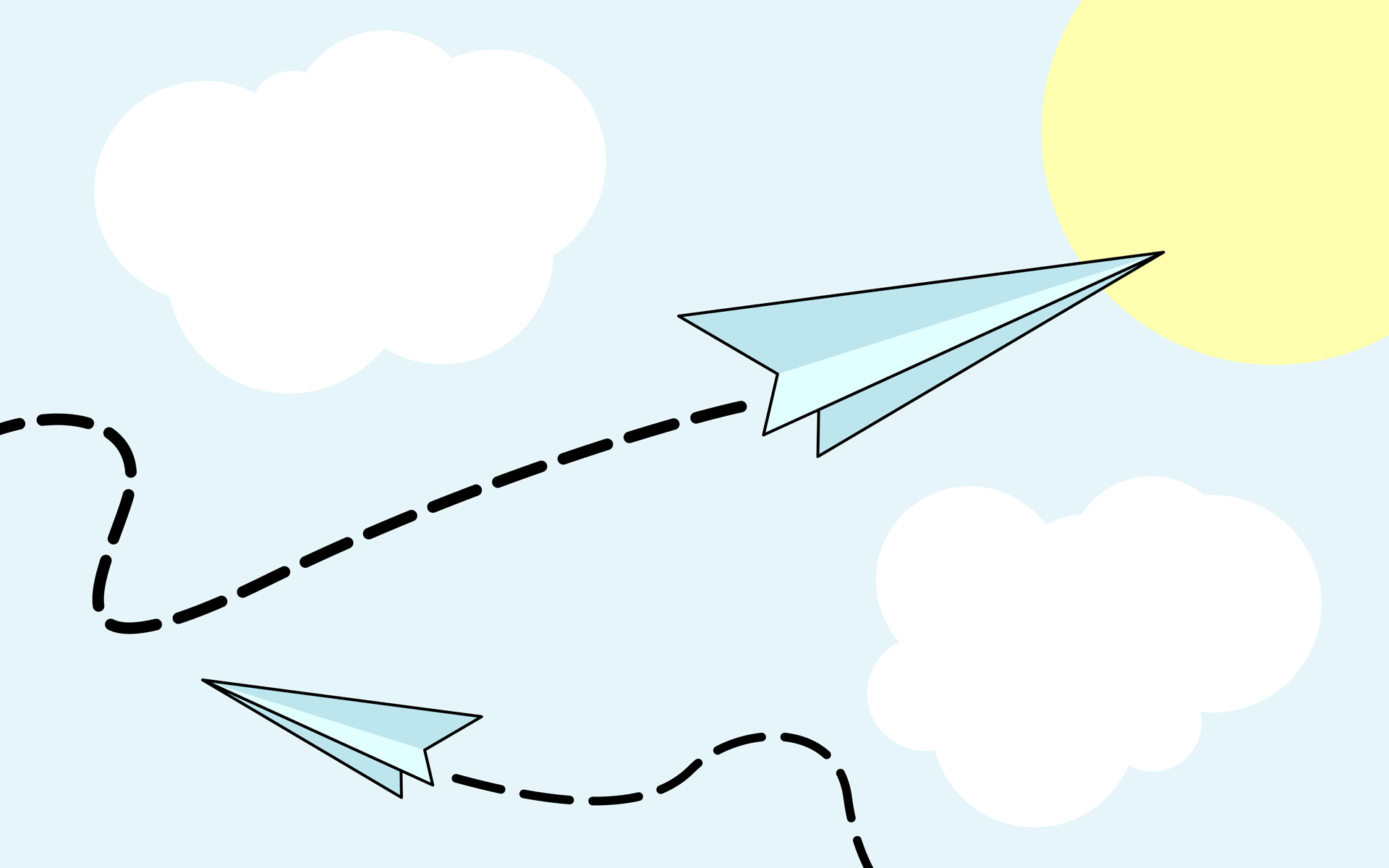 创意,设计,飞机,浅蓝,儿童桌面专用