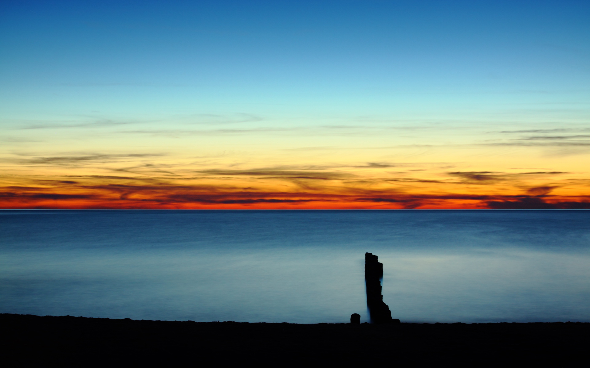 风景,落日余晖,儿童桌面专用